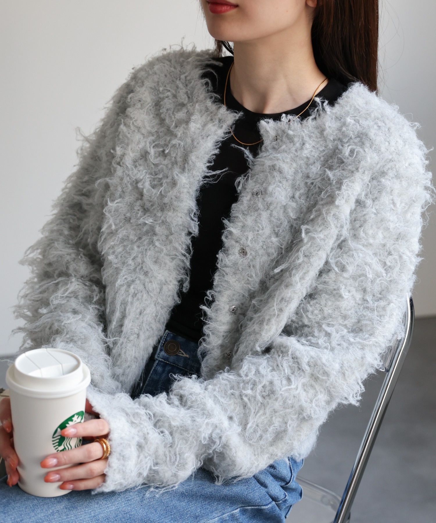 model：162cm 着用サイズ：F