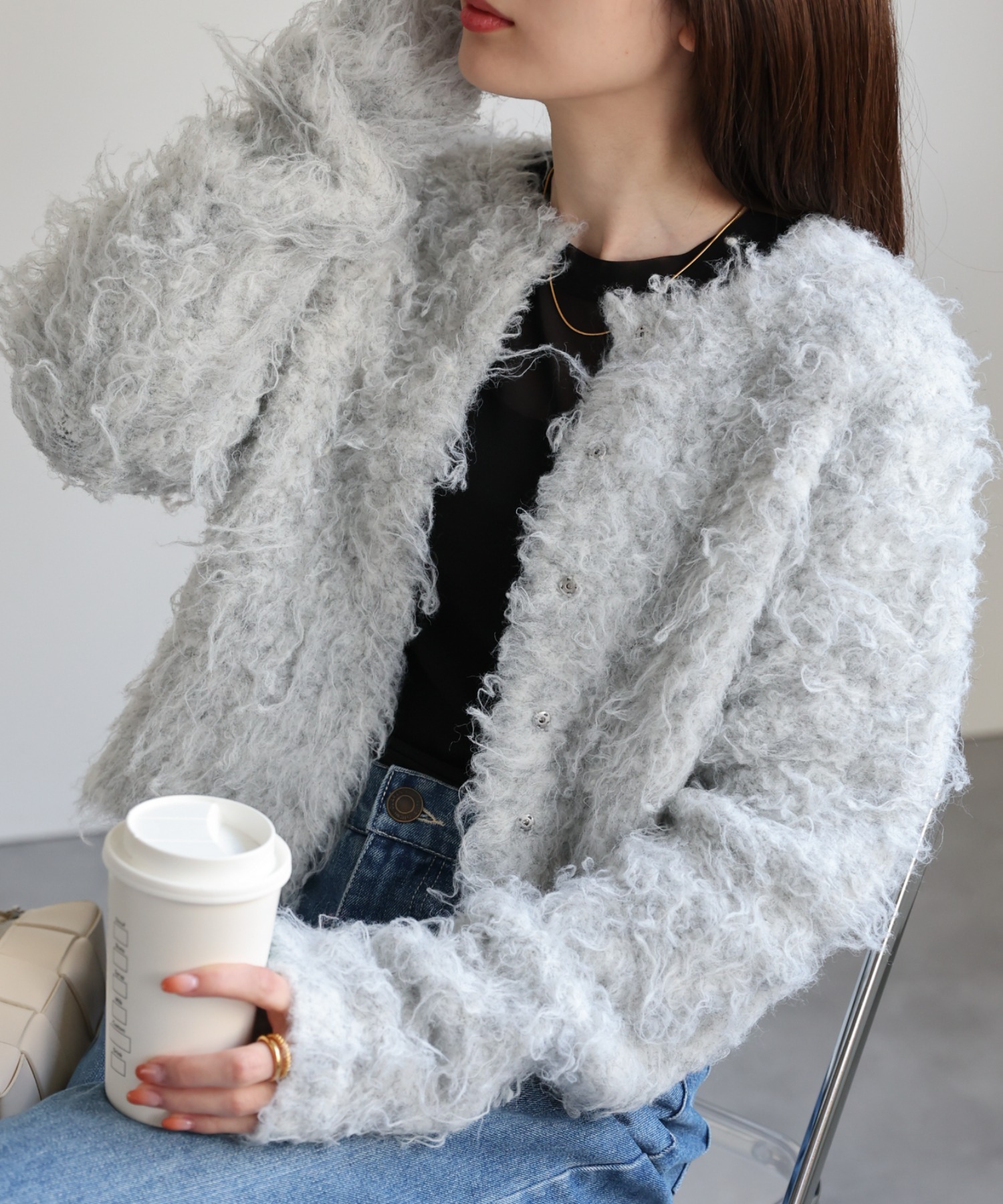model：162cm 着用サイズ：F