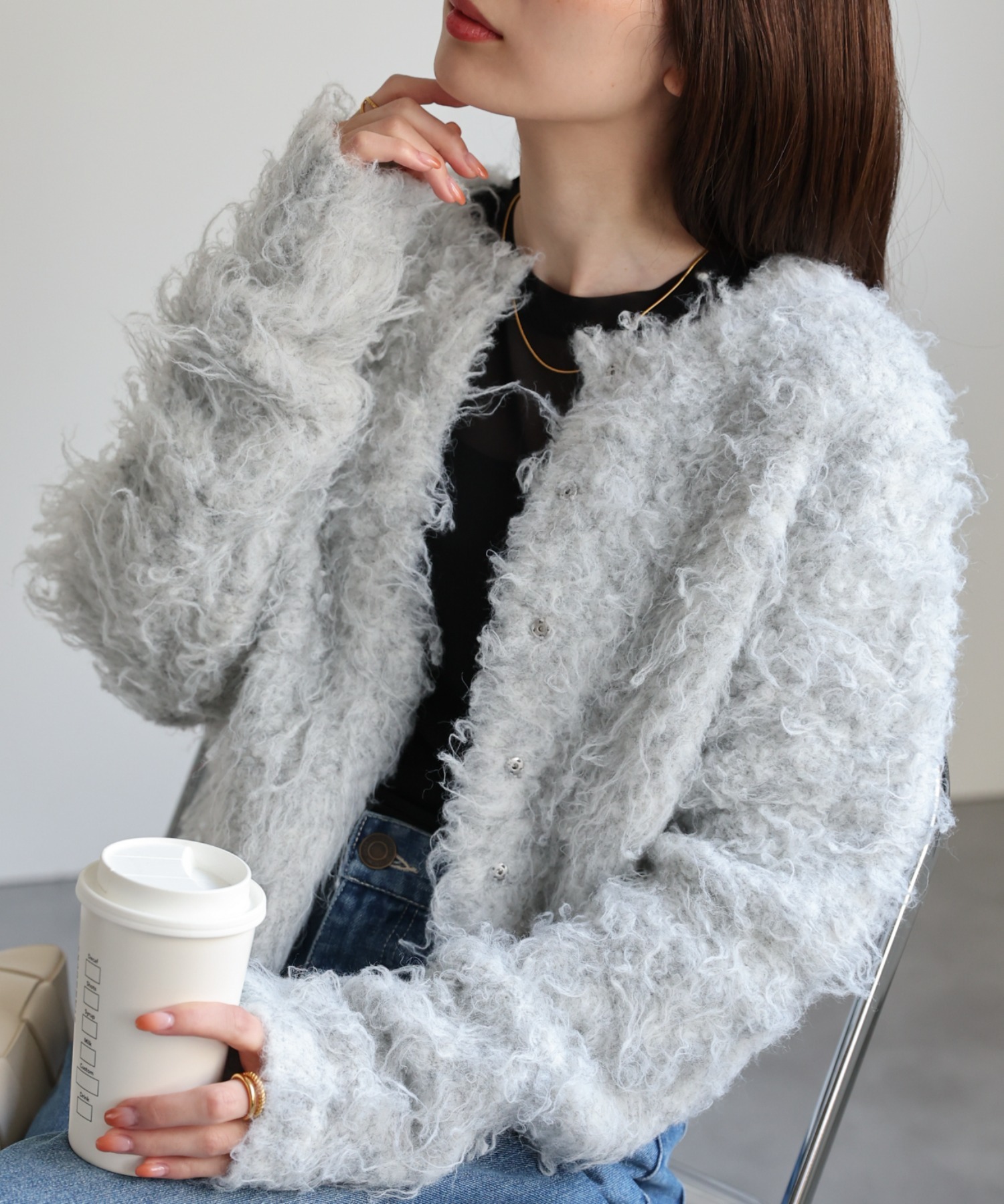 model：162cm 着用サイズ：F