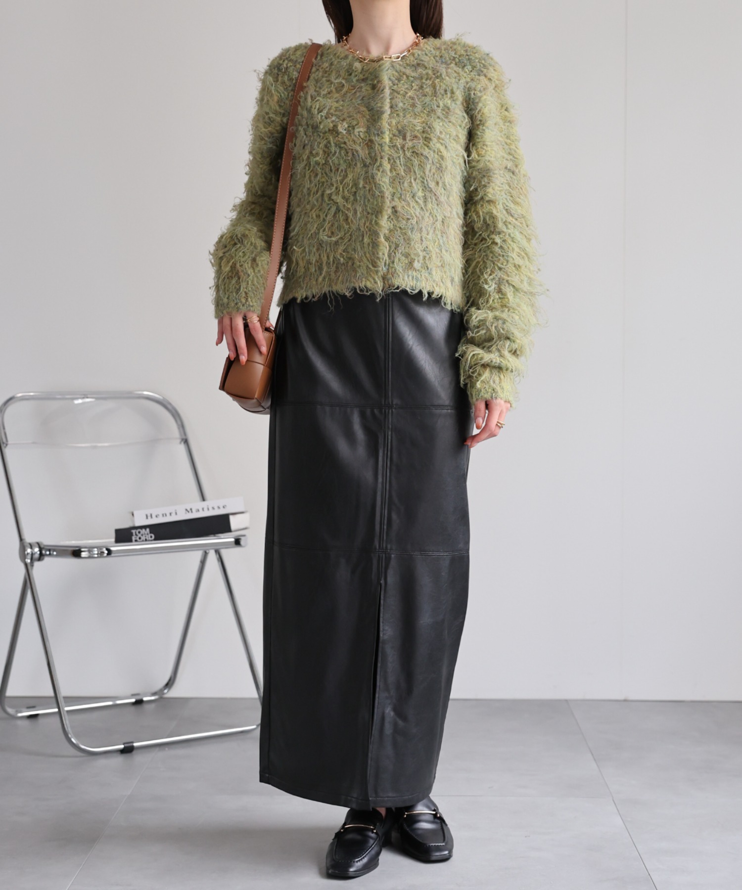 model：162cm 着用サイズ：F