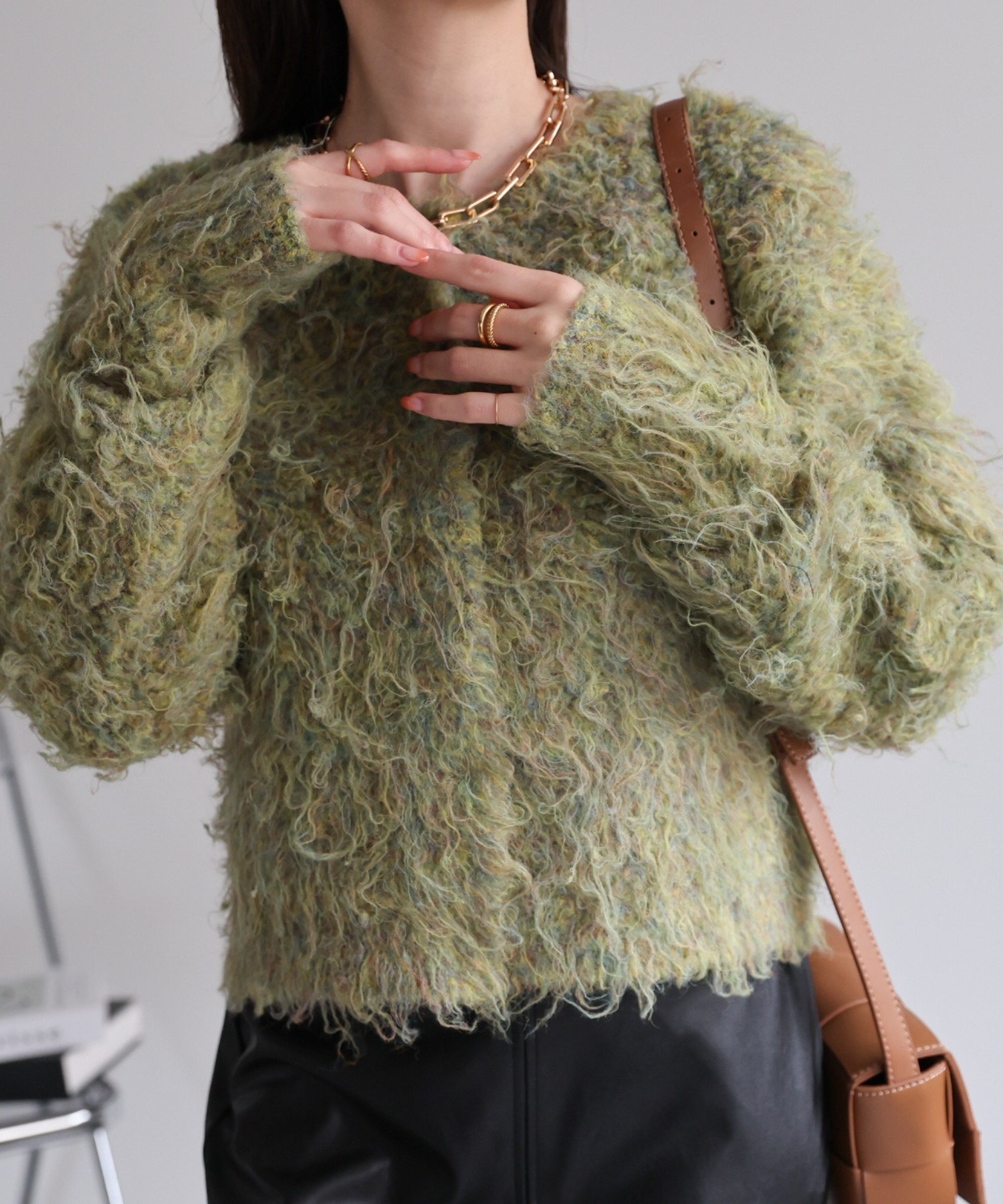 model：162cm 着用サイズ：F