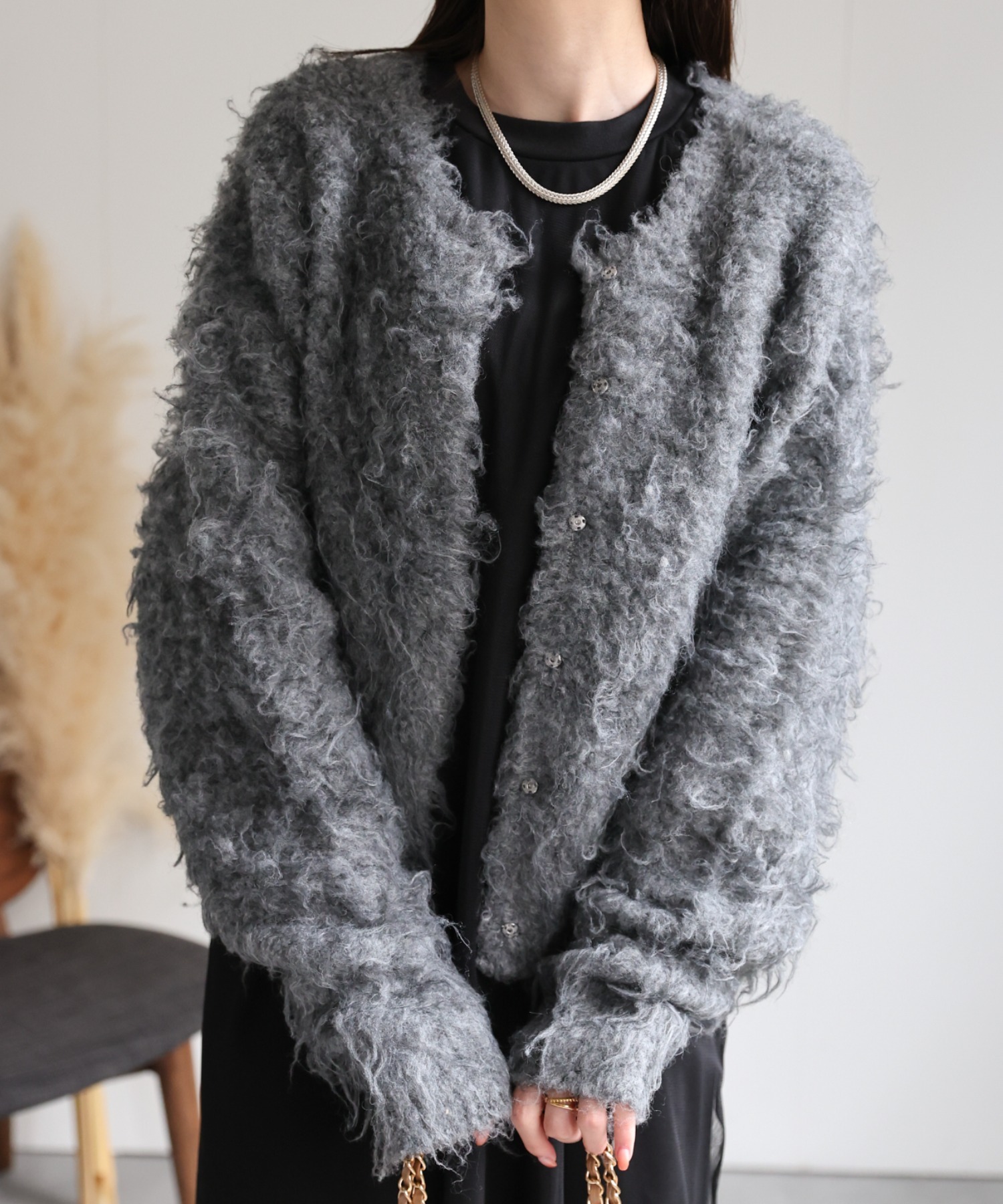 model：162cm 着用サイズ：F