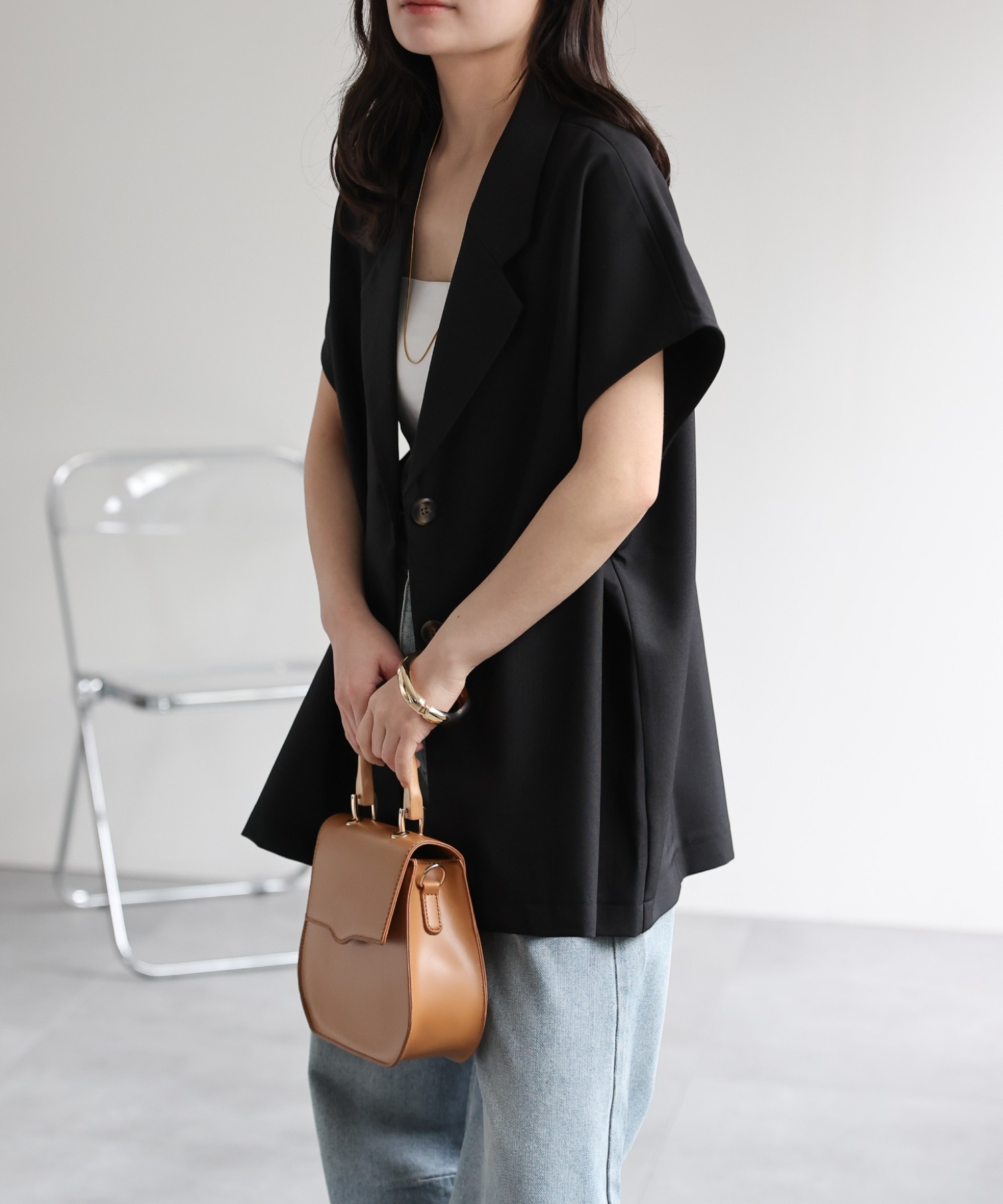 model：156cm 着用サイズ：FREE