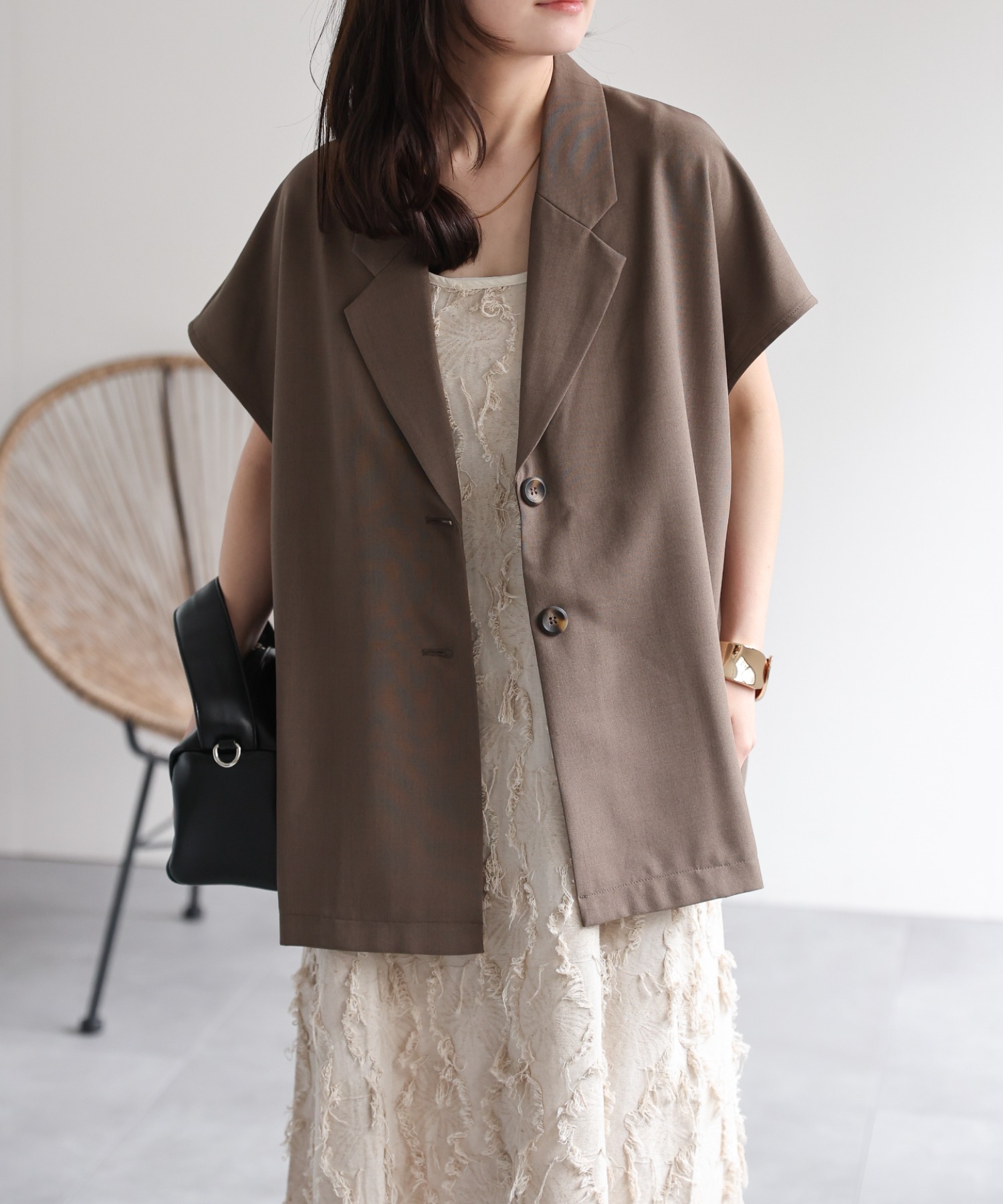 model：156cm 着用サイズ：FREE