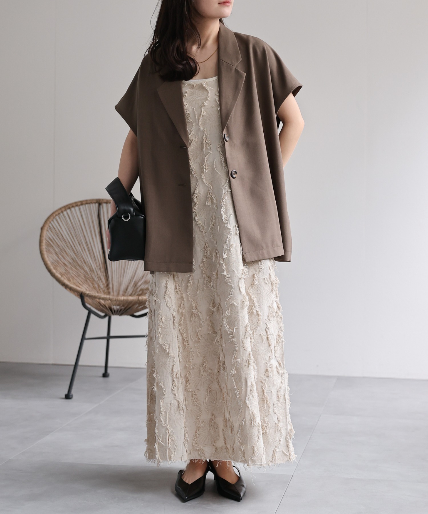 model：156cm 着用サイズ：FREE