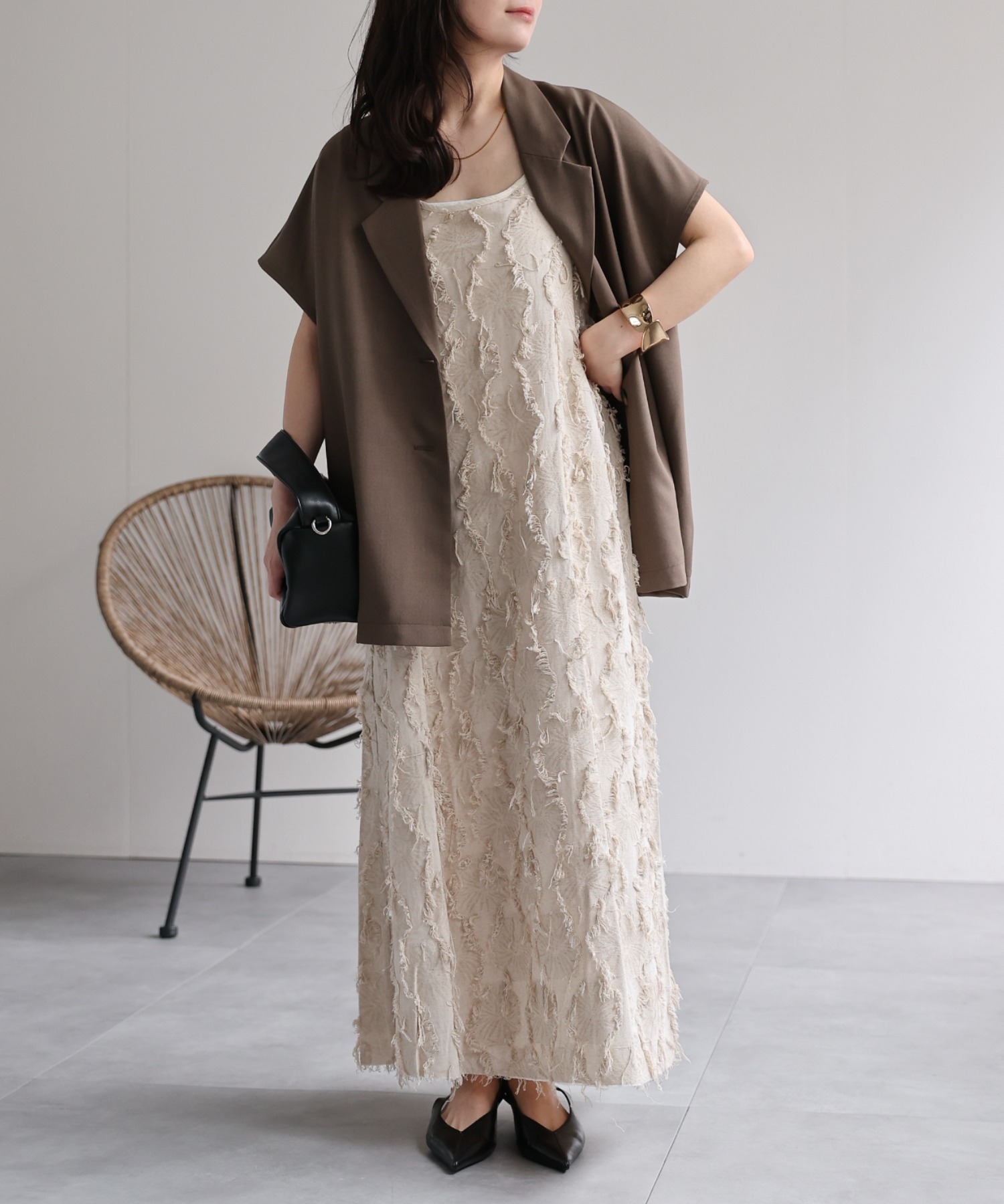 model：156cm 着用サイズ：FREE