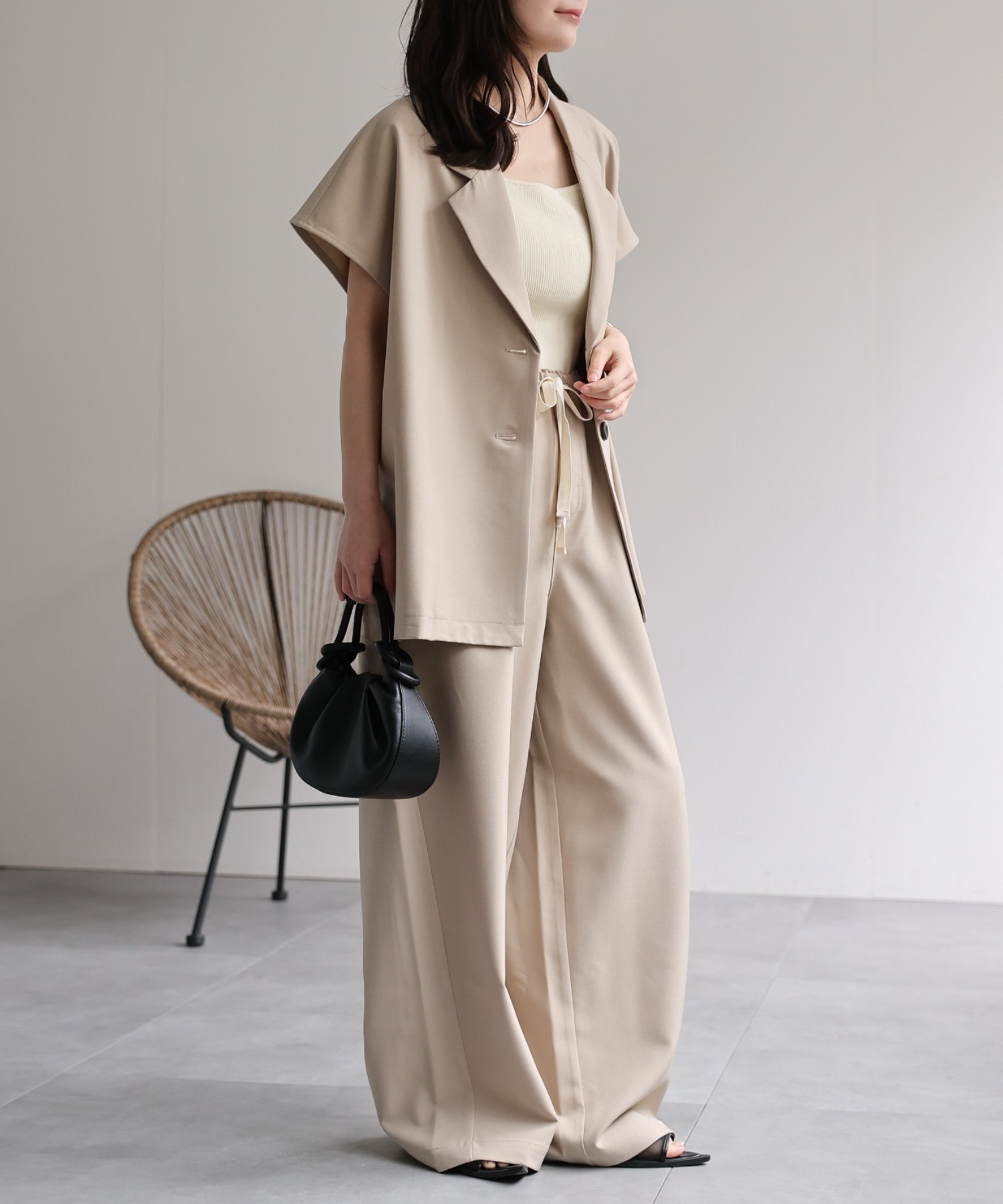 model：156cm 着用サイズ：FREE