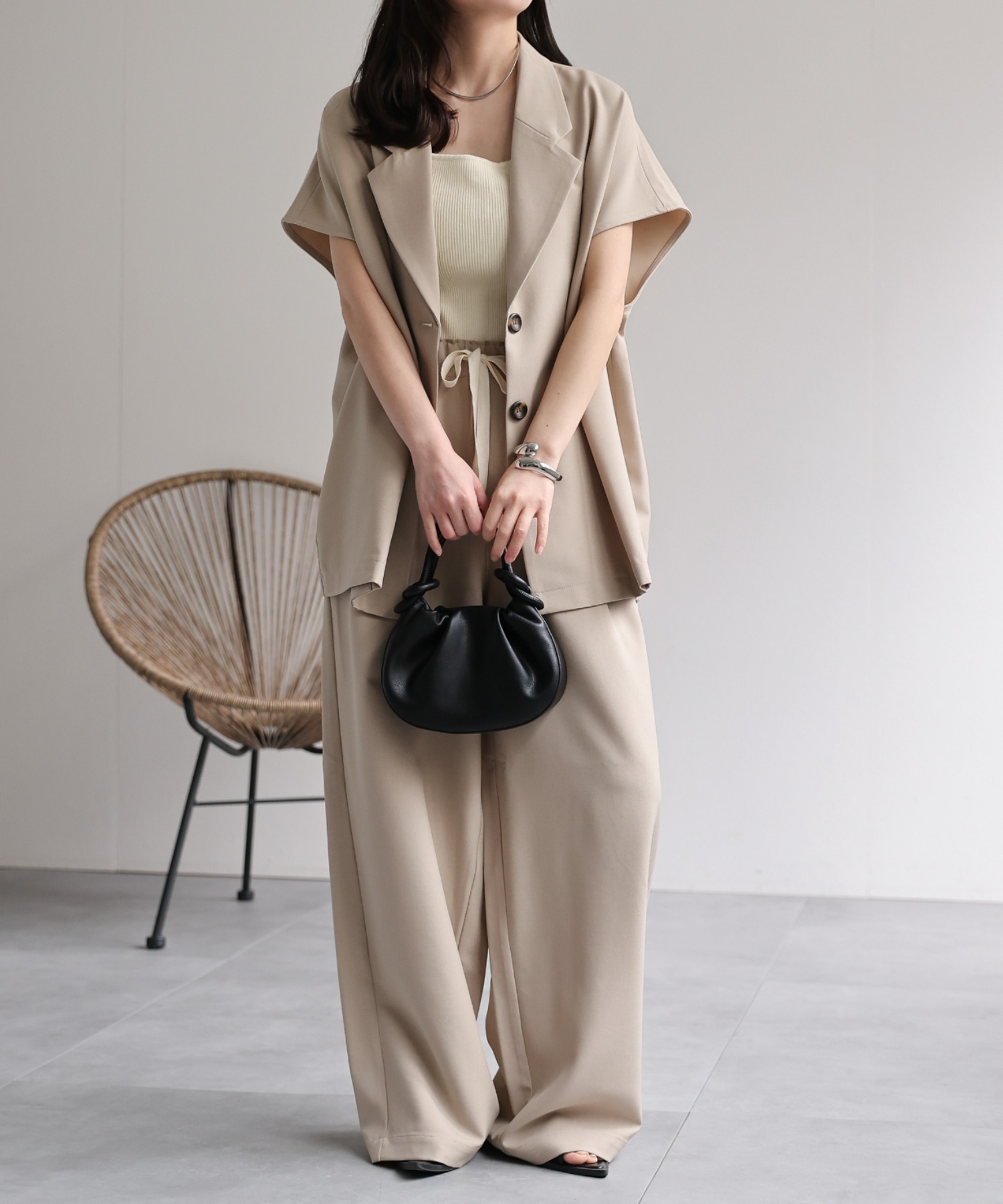 model：156cm 着用サイズ：FREE