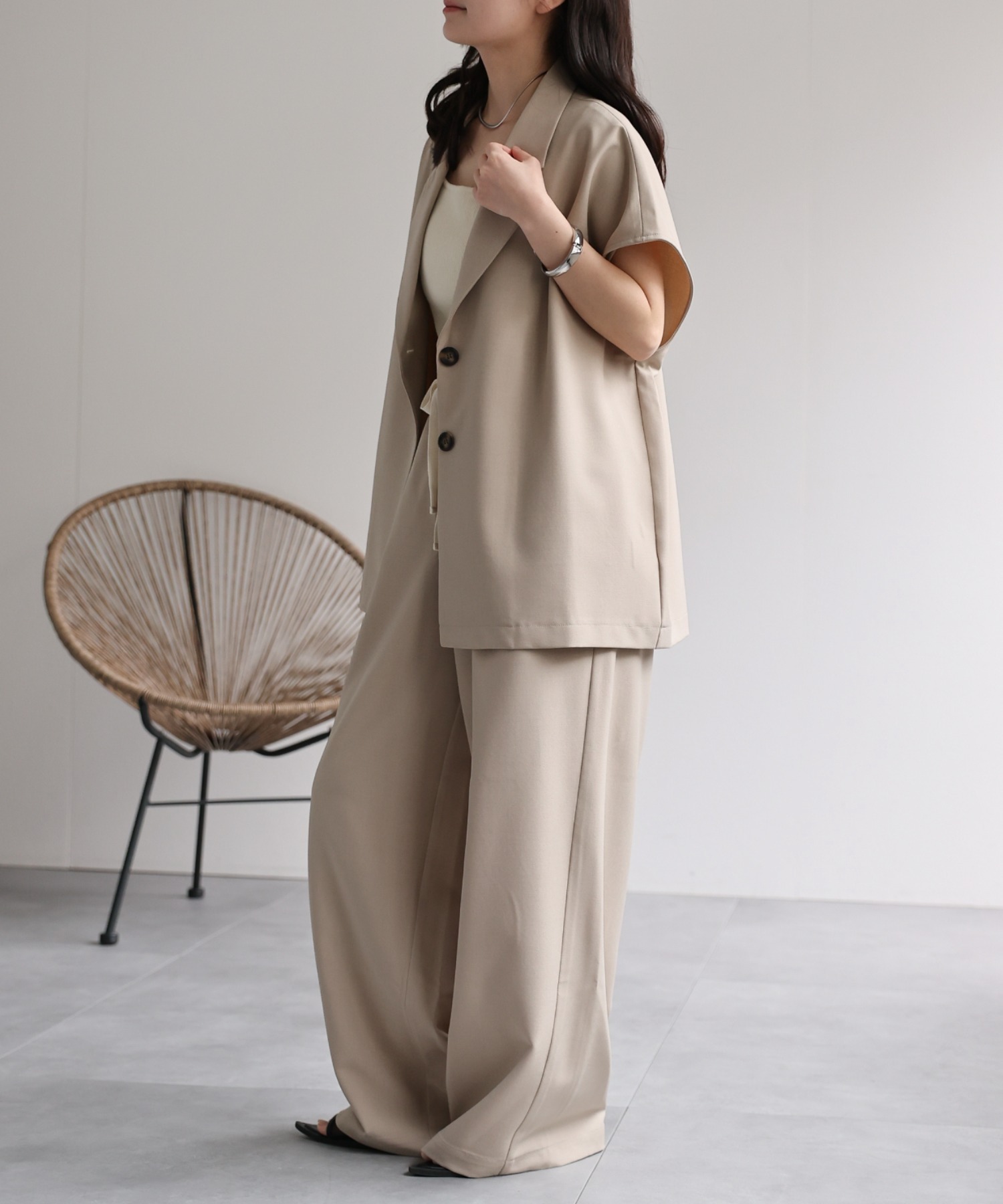 model：156cm 着用サイズ：FREE