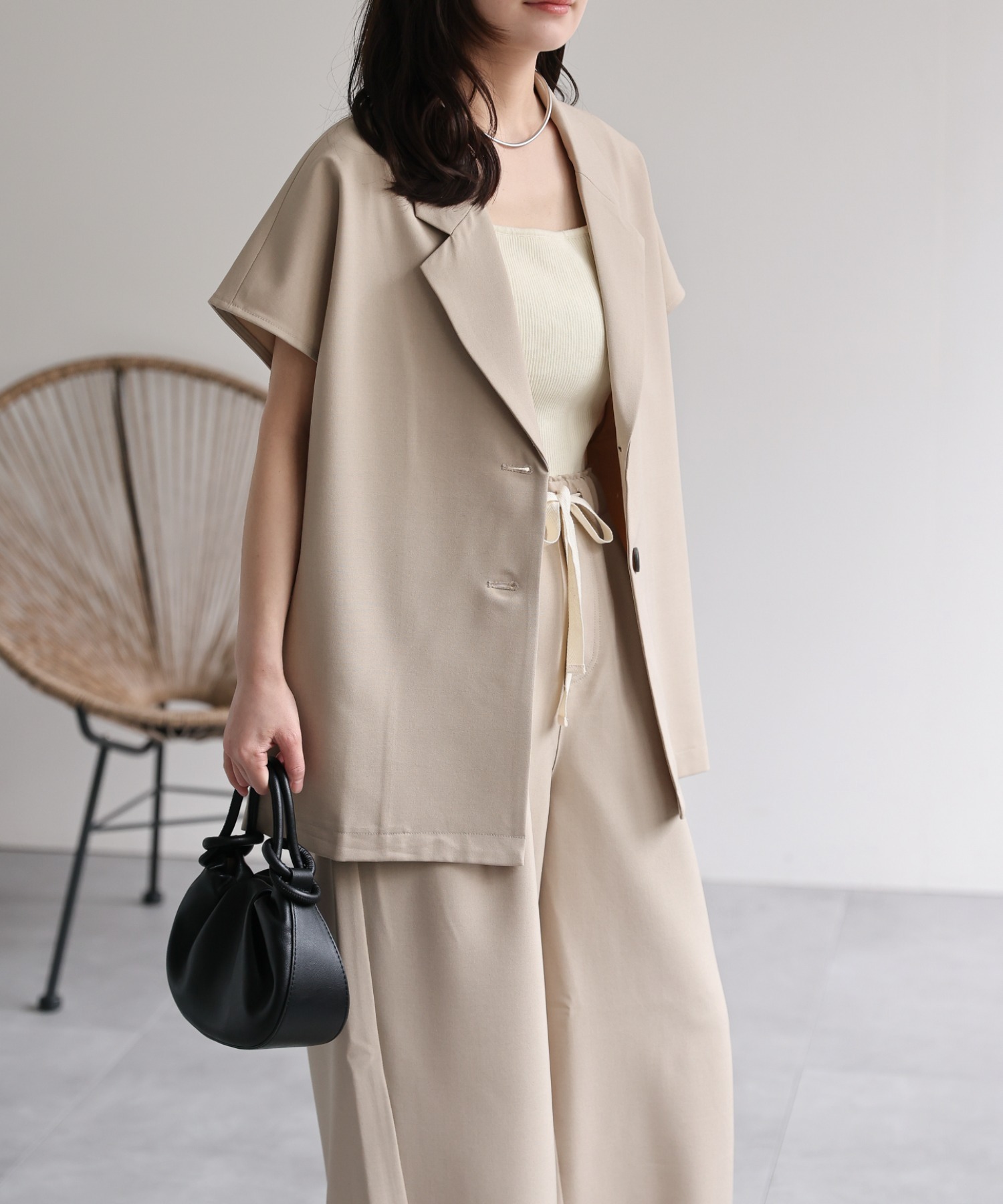 model：156cm 着用サイズ：FREE