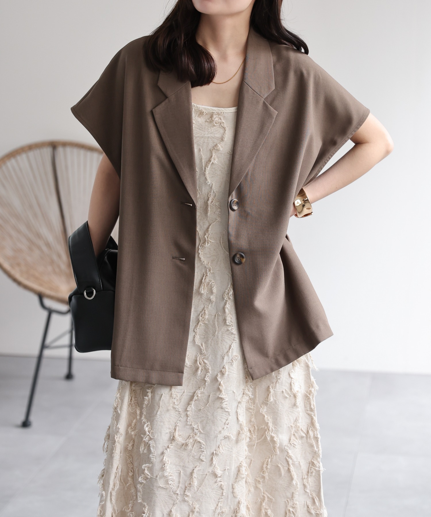 model：156cm 着用サイズ：FREE