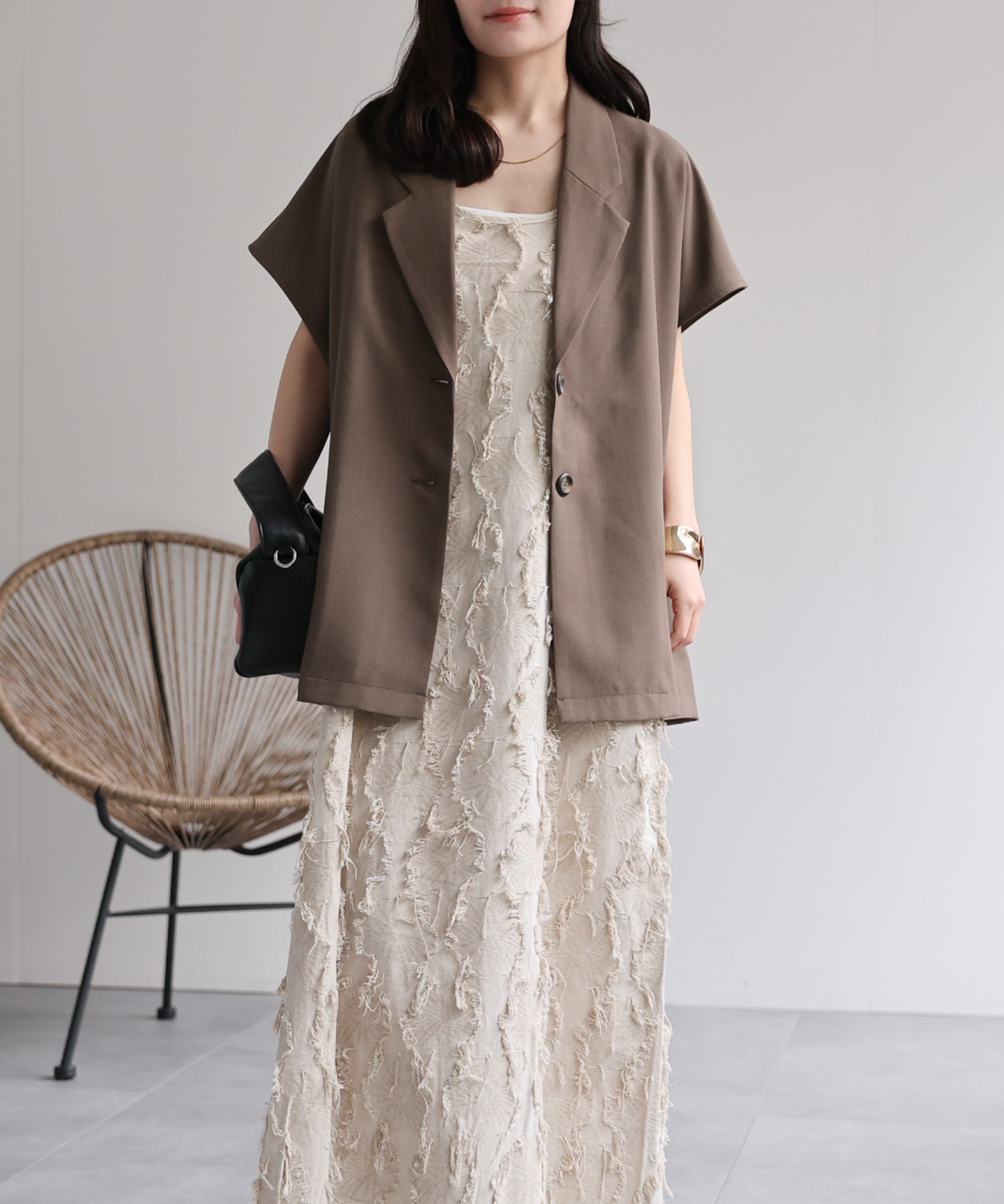 model：156cm 着用サイズ：FREE