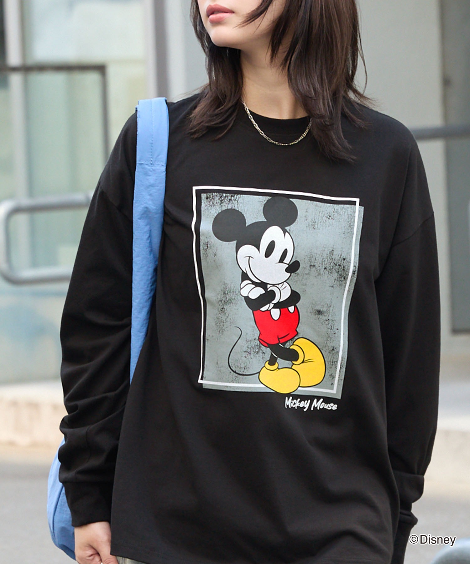 Disney】別注 ミッキーマウス オールドグラフィックプリントT