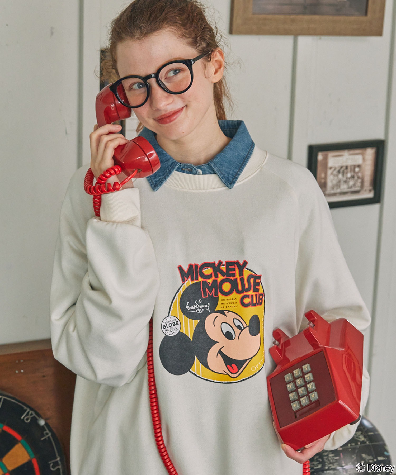 Disney】別注 Mickey&Friends ミッキー＆フレンズ ヴィンテージライク