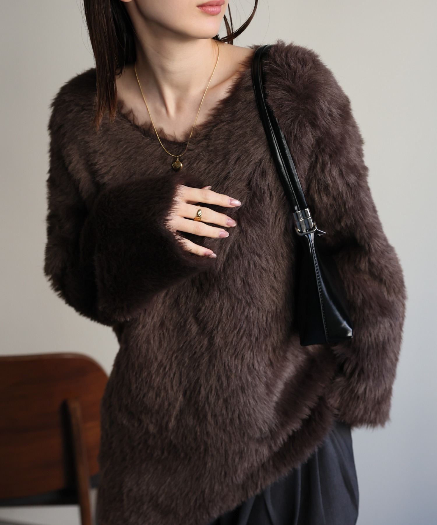 model:162cm 着用サイズ:F