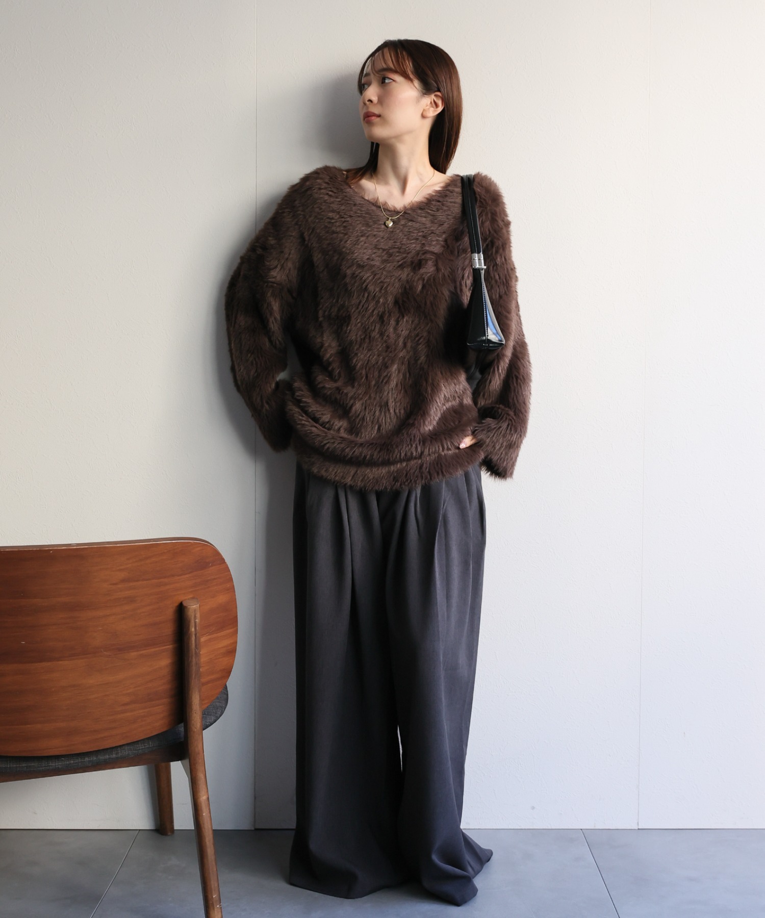 model:162cm 着用サイズ:F
