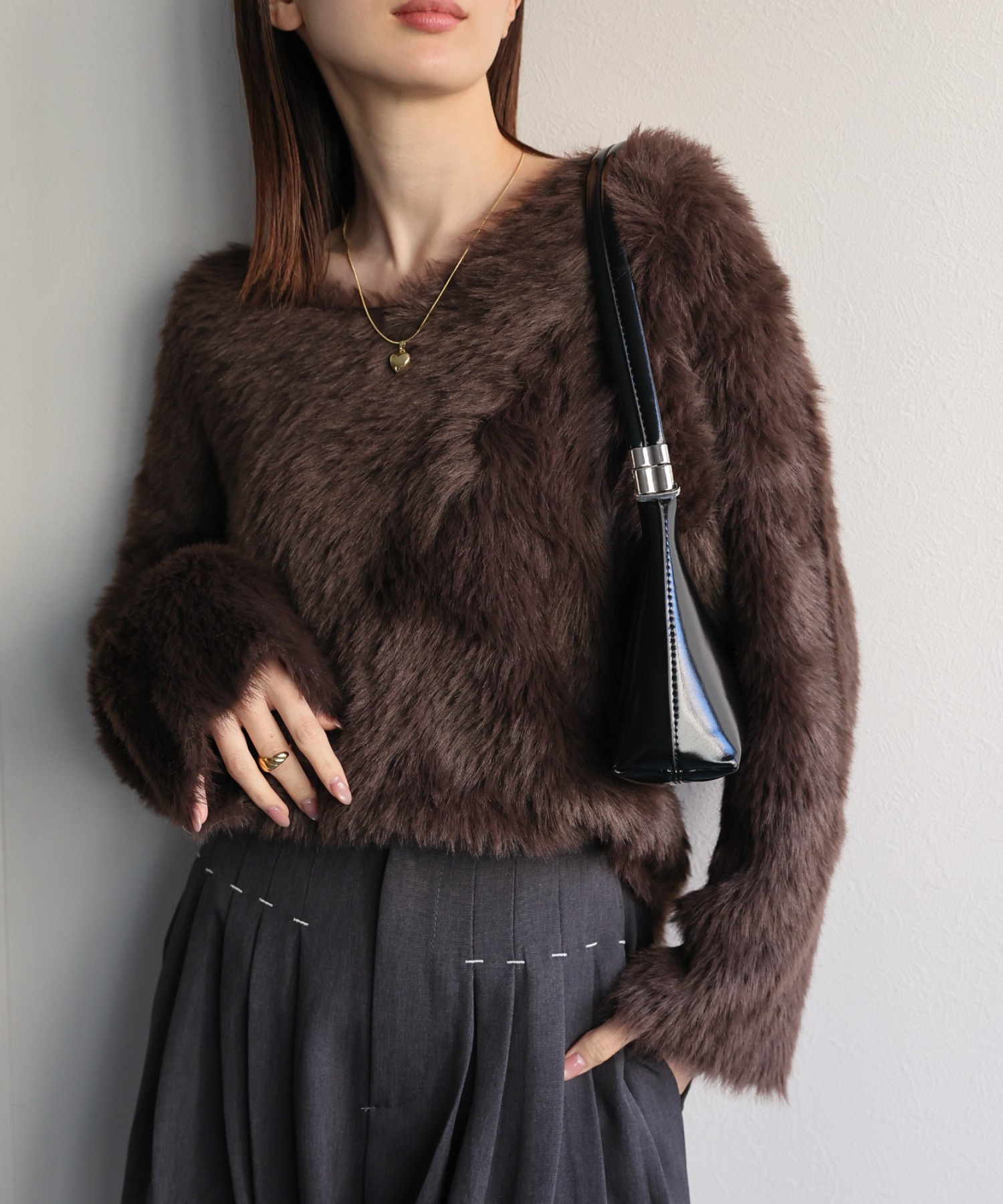 model:162cm 着用サイズ:F