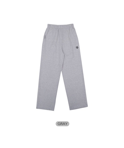 ●muahmuah● Logo Stitch Training Pants 2color _MUP24104_ A'GEM/9 × .kom『muah muah/ムーアムーア』LOGO POINT TRAINING