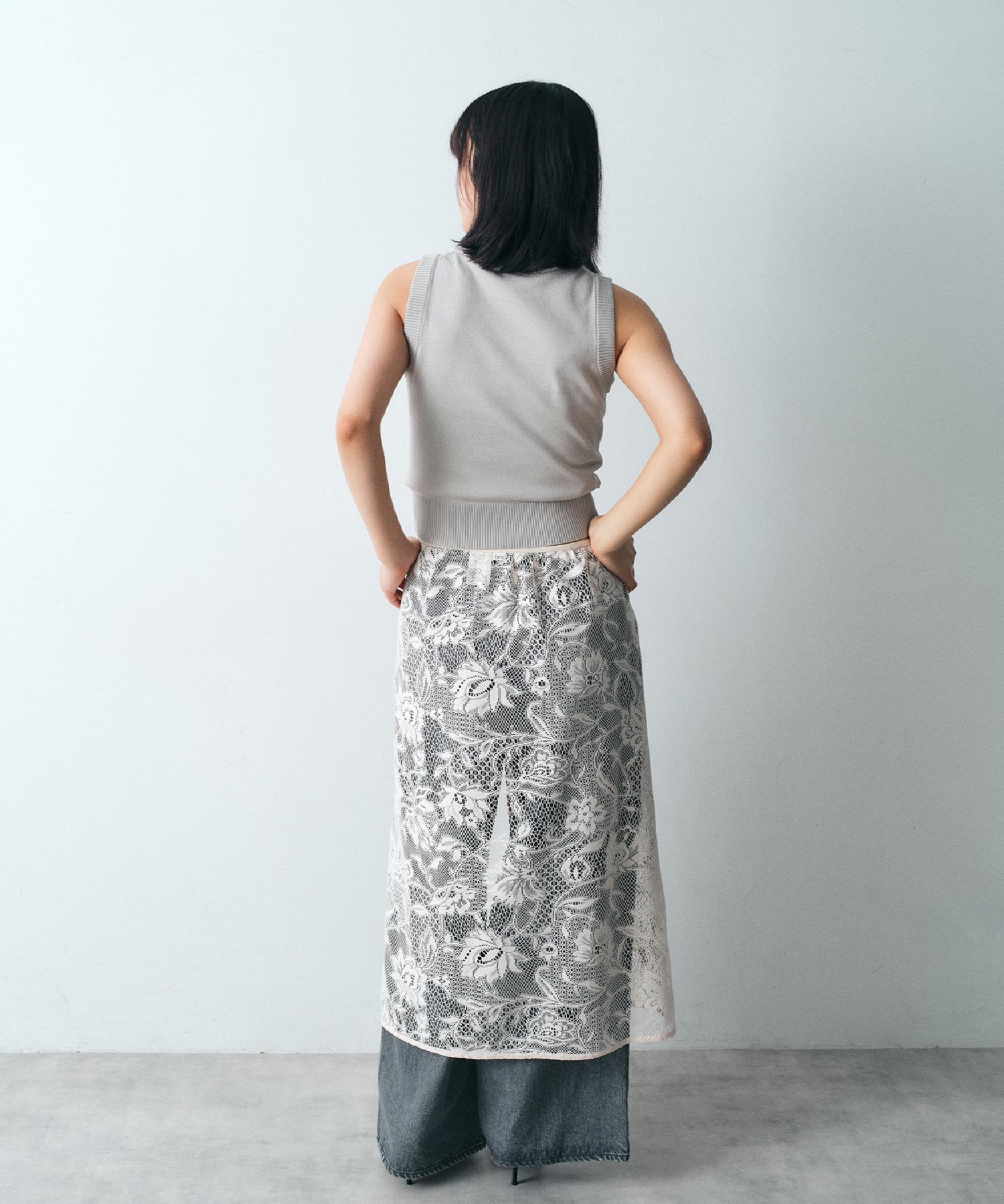 スカート garden lace wrap skirt/CODEA garden lace wrap skirt