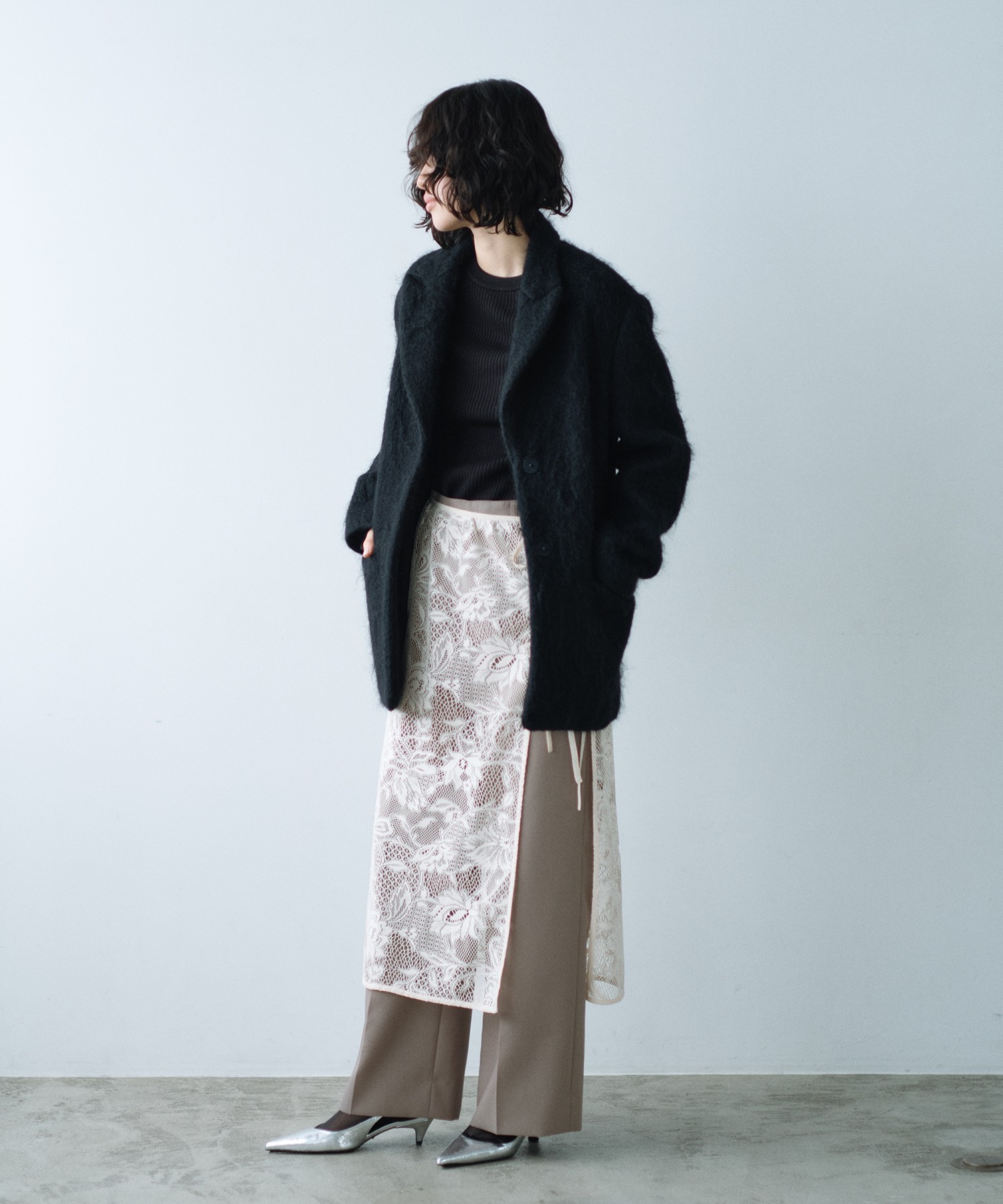 スカート garden lace wrap skirt/CODEA スカート garden lace wrap