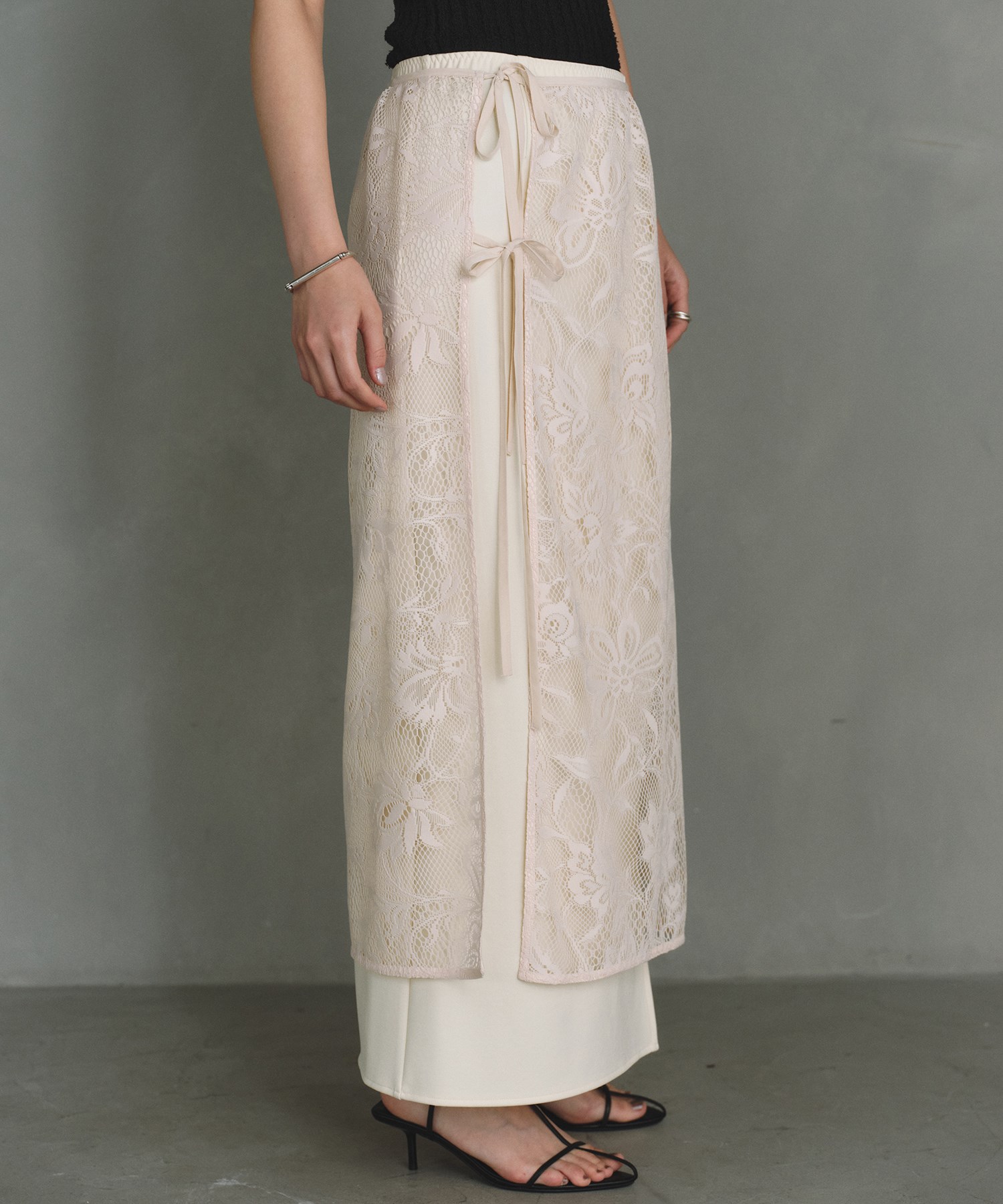 garden トップ lace wrap skirt garden lace wrap skirt/CODEA CODE A