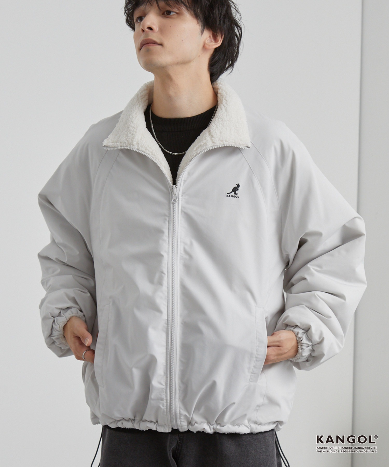 Hloverᵕ̈*全品値下げok^_^ KANGOL/カンゴール 別注 ロゴ ワンポイント刺繍 オーバーサイズ