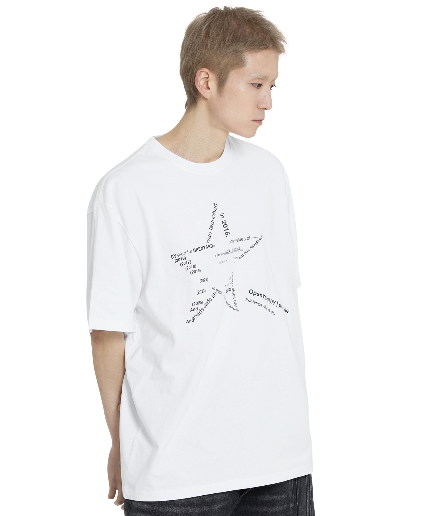 OY/オーワイ』 TYPO STAR TEE/タイポスター半袖Tシャツ OY│A