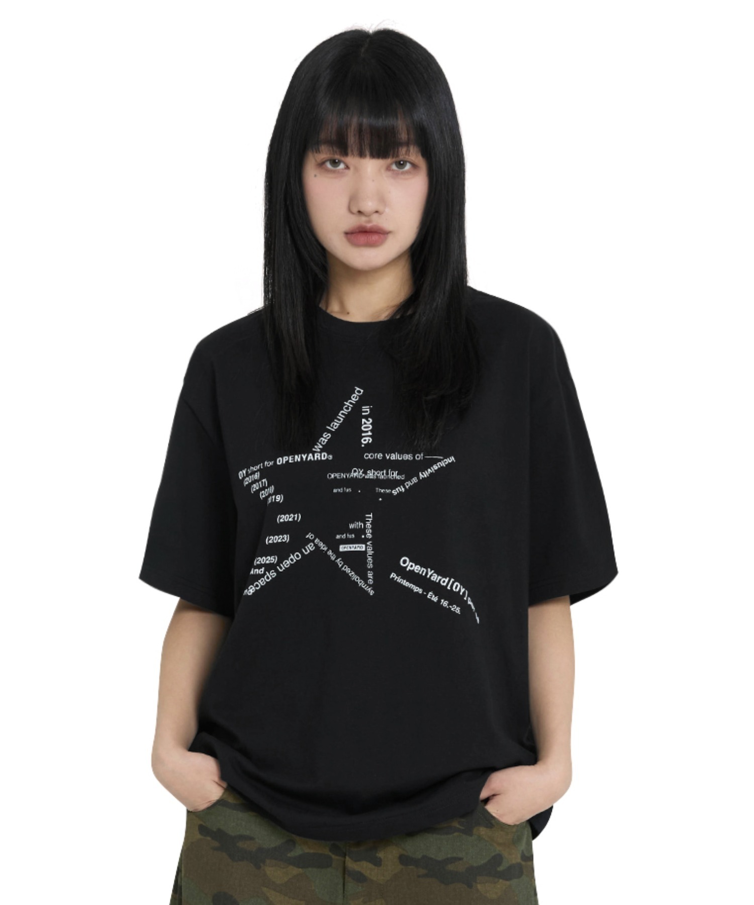OY/オーワイ』 TYPO STAR TEE/タイポスター半袖Tシャツ OY│A