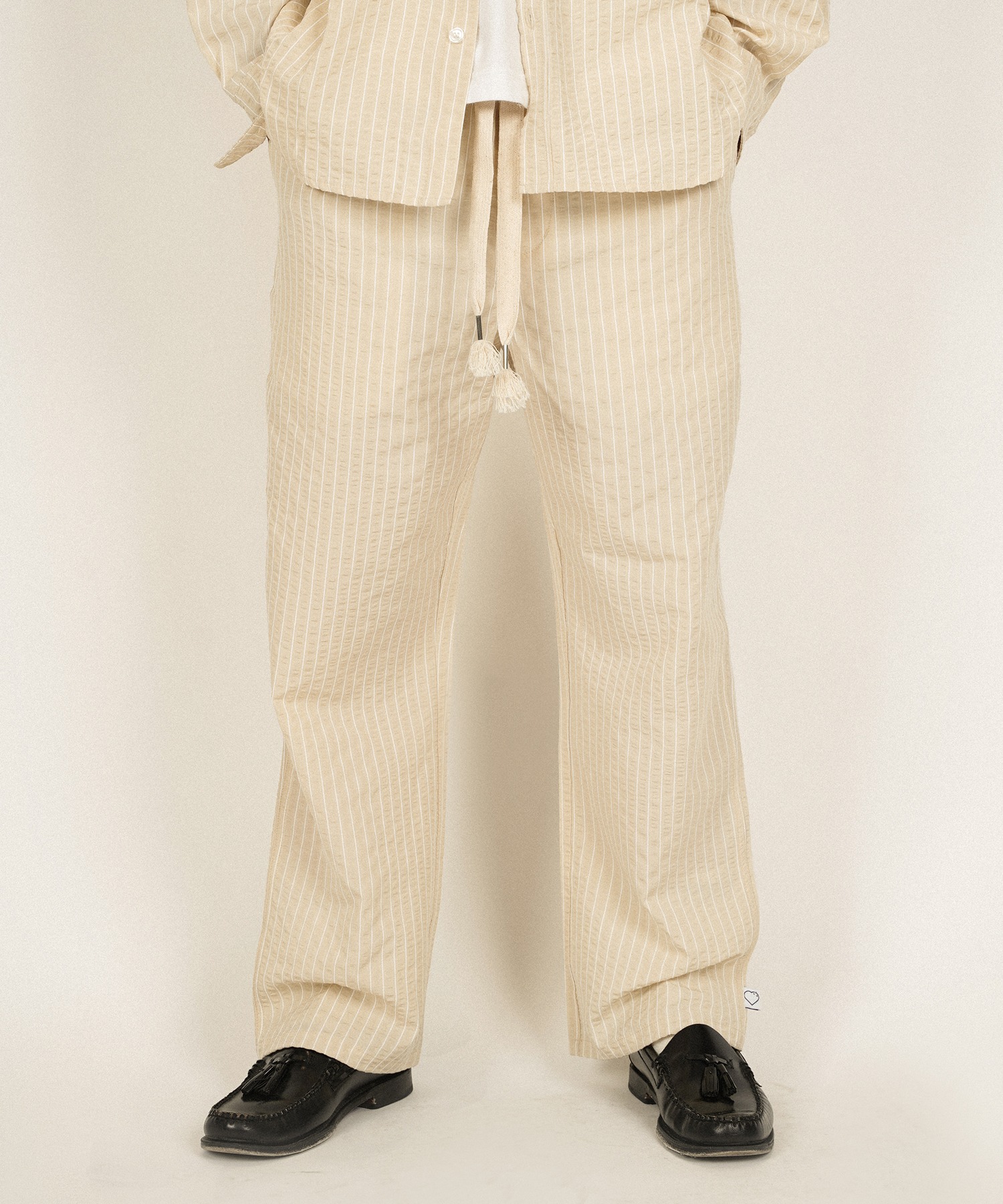 wakami ベルテッドパンツ ストライプパンツLIBEIRO リルーム wakami ベルテッドパンツ ストライプパンツLIBEIRO リルーム