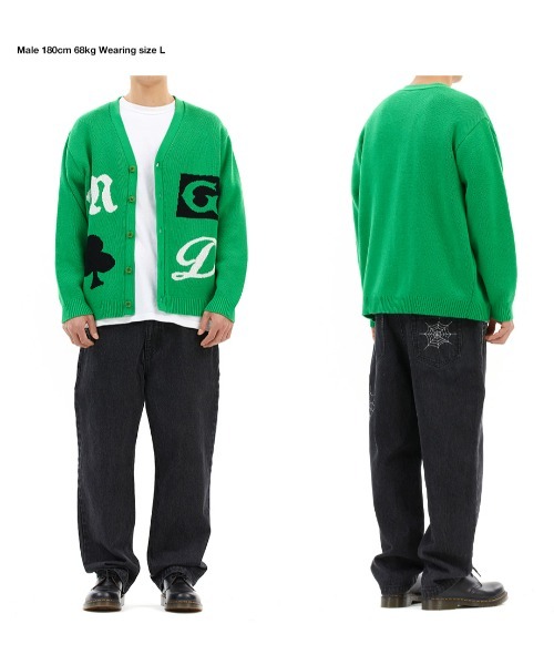 mahagrid/マハグリッド』CLOVER KNIT CARDIGAN/クローバーニット