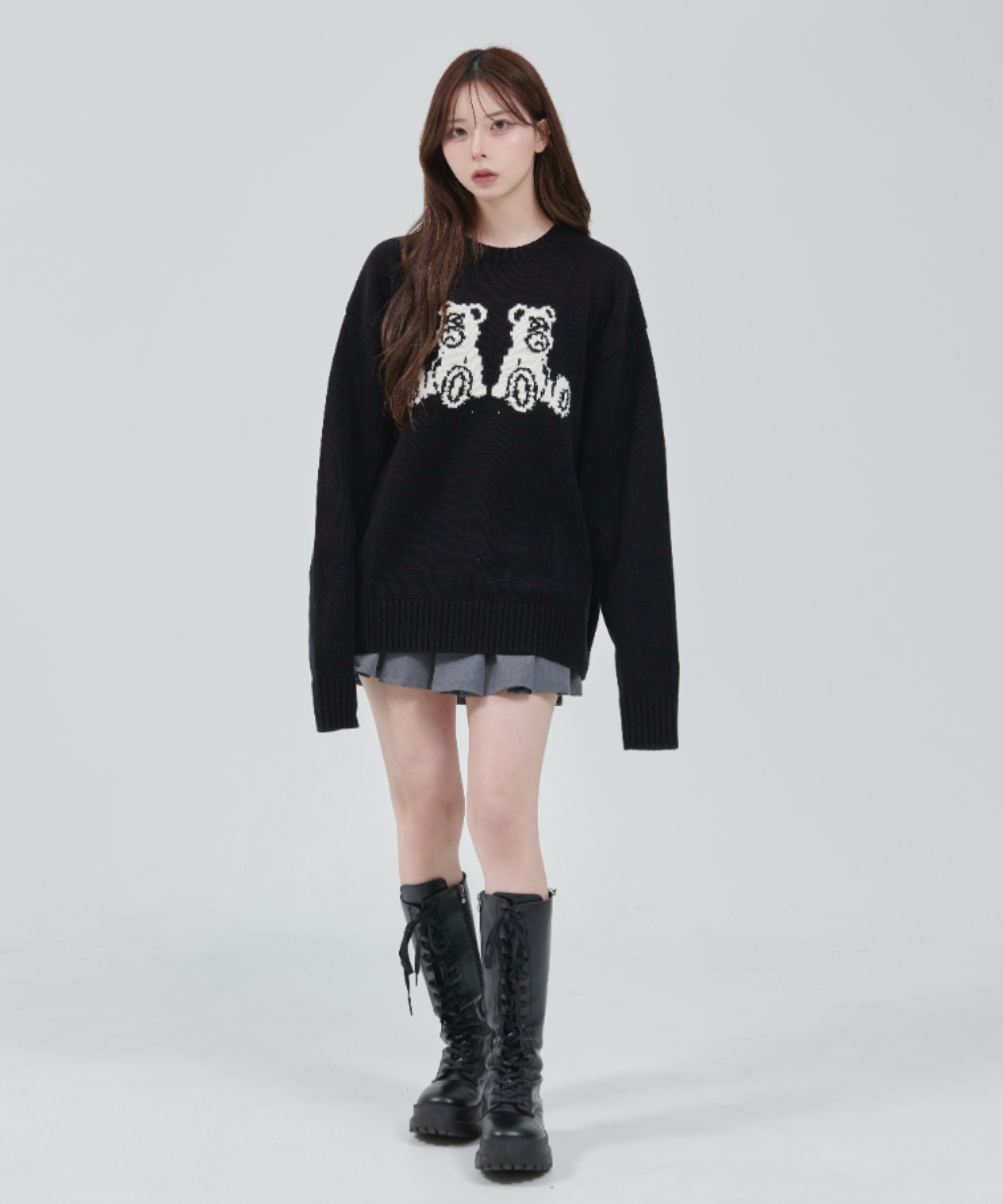 【完売品】OY HAIRY SHADOWY ODOLLY KNIT ブラック OY（オーワイ）の「『OY/オーワイ』HAIRY SHADOWY ODOLLY KNIT