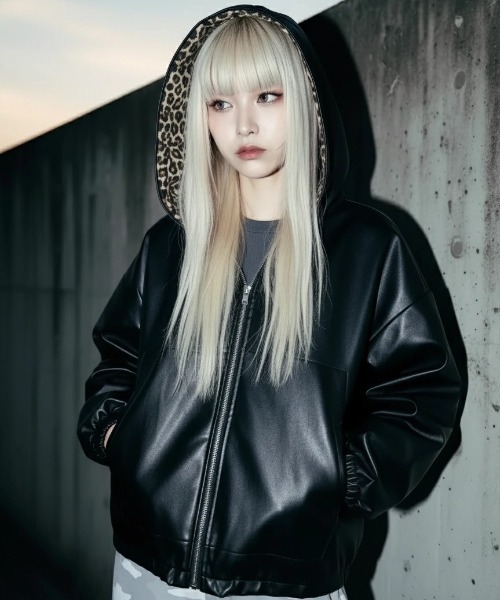 A'GEM/9 × .kom 『A'gem/エージェム』総柄 リバーシブルジャケット A