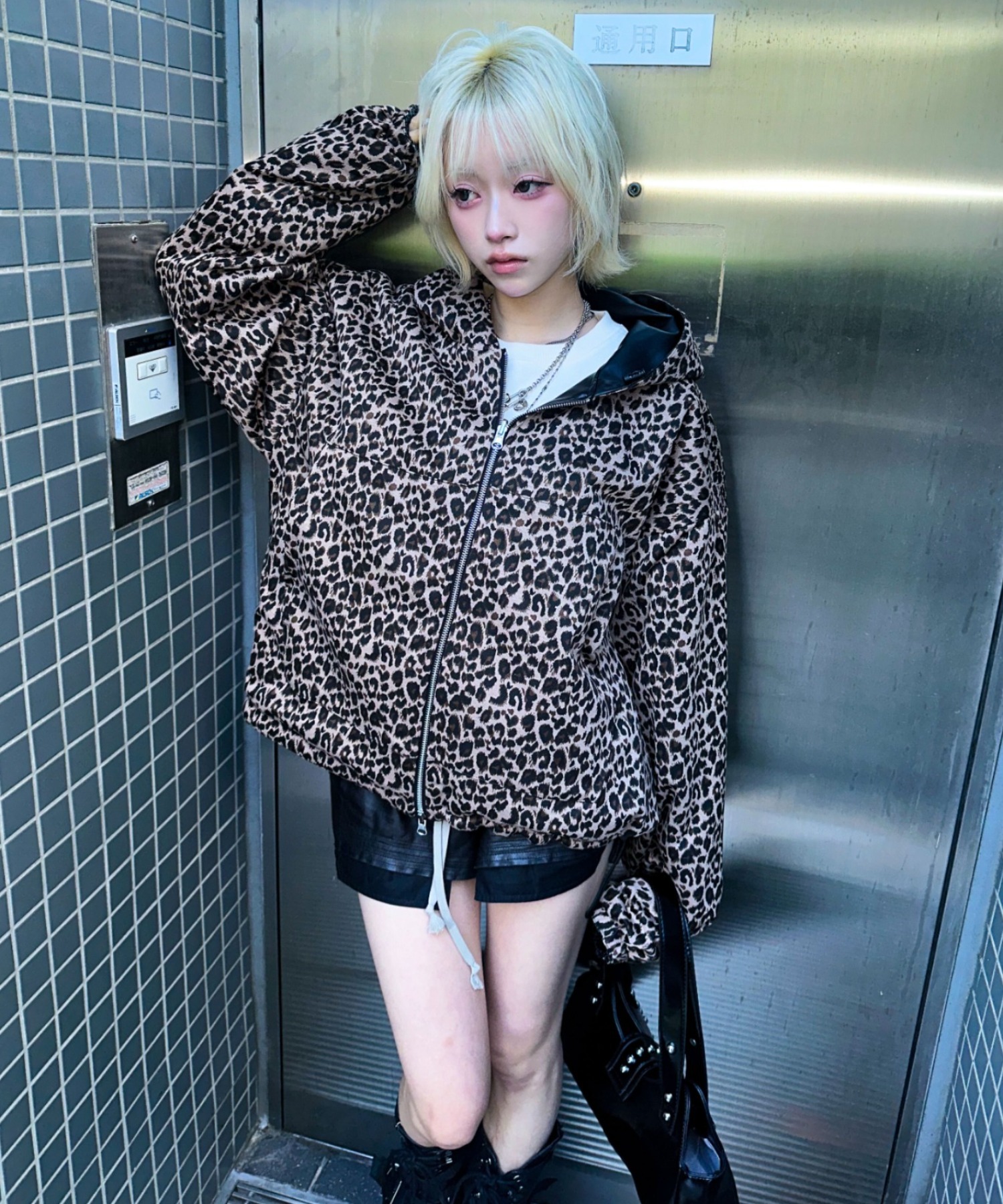 A'GEM/9 × .kom 『A'gem/エージェム』総柄 リバーシブルジャケット A