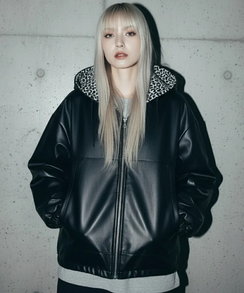 A'GEM/9 × .kom 『A'gem/エージェム』総柄 リバーシブルジャケット A