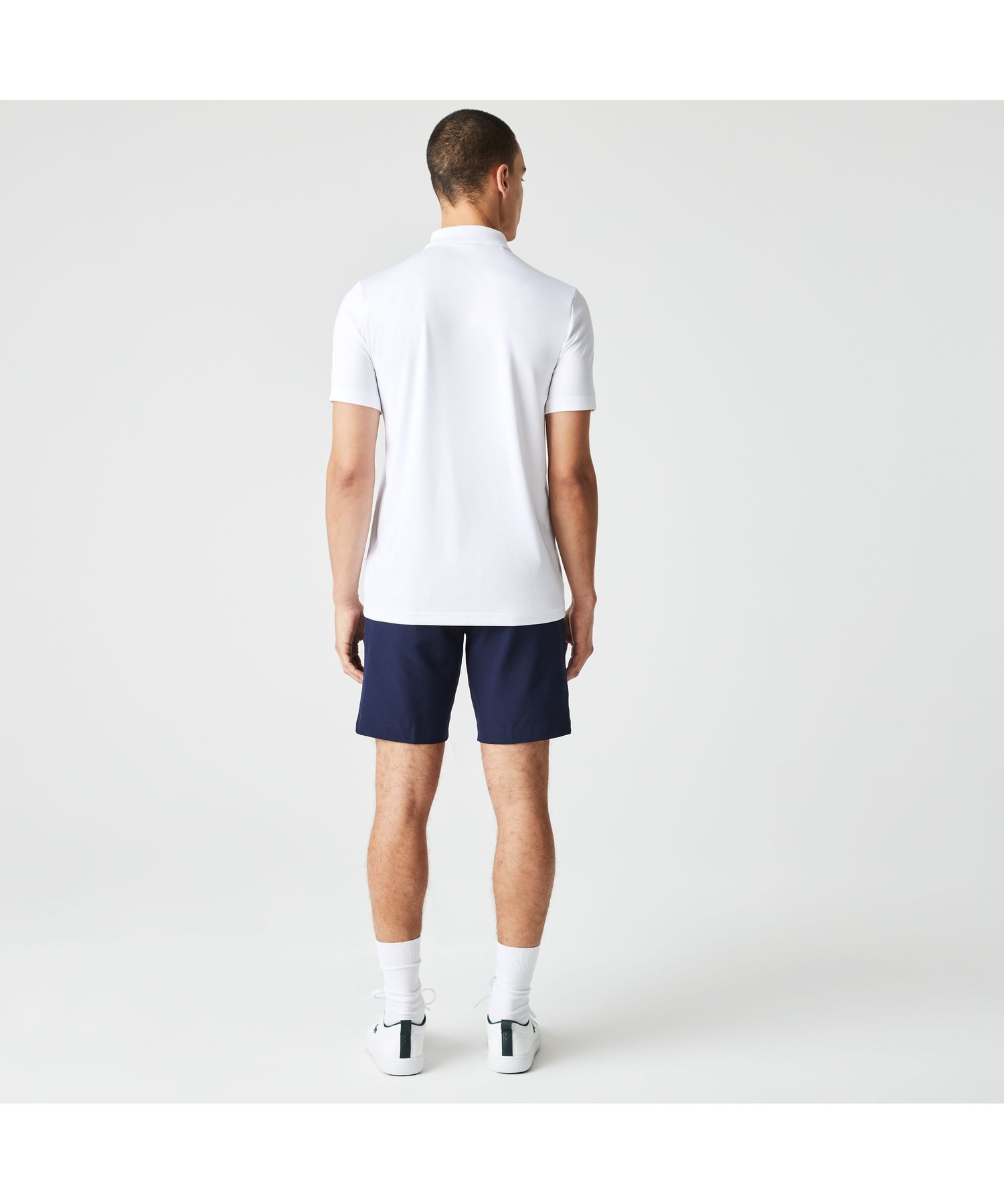 リブニットカラークロックゴルフポロシャツ