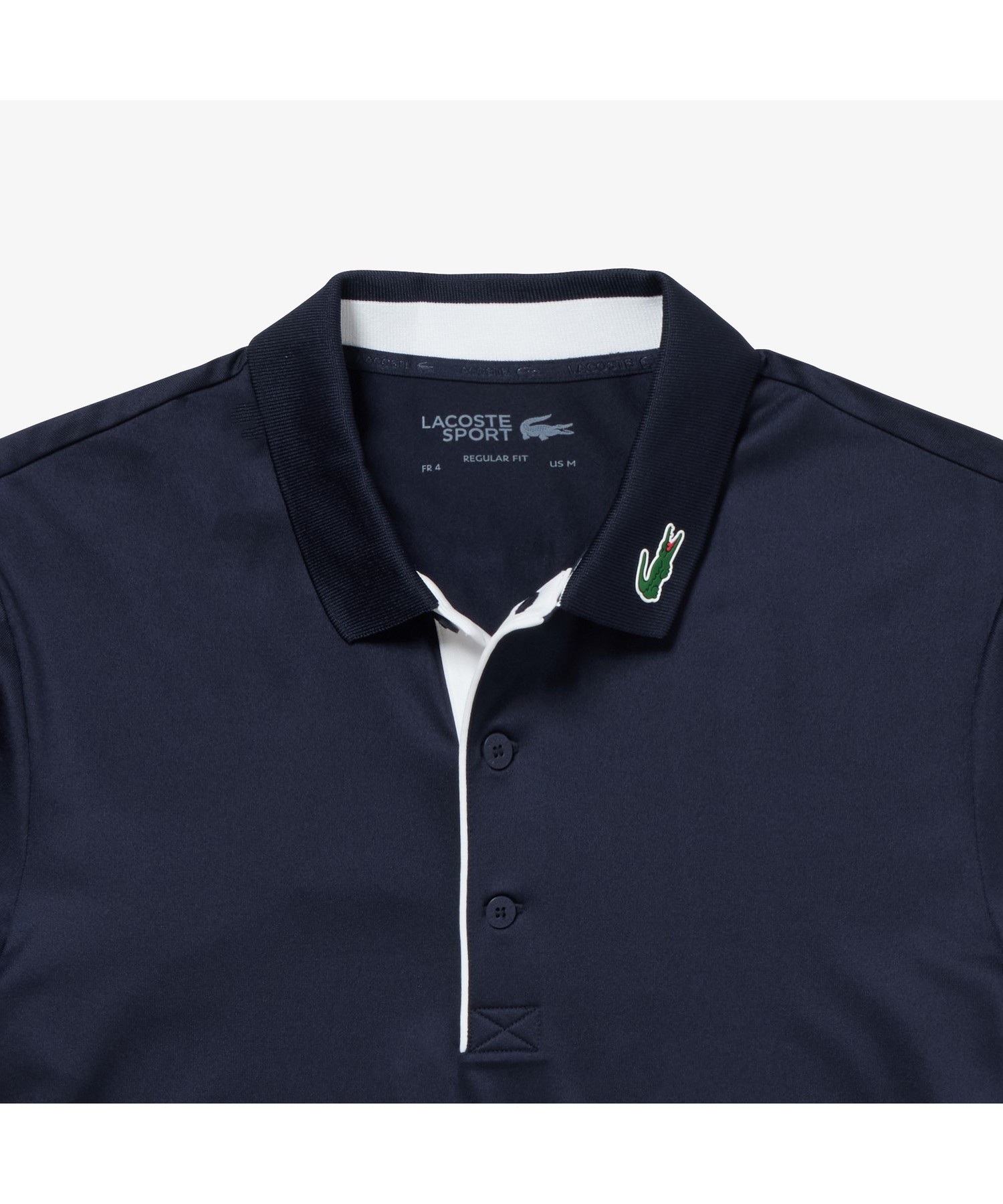 リブニットカラークロックゴルフポロシャツ