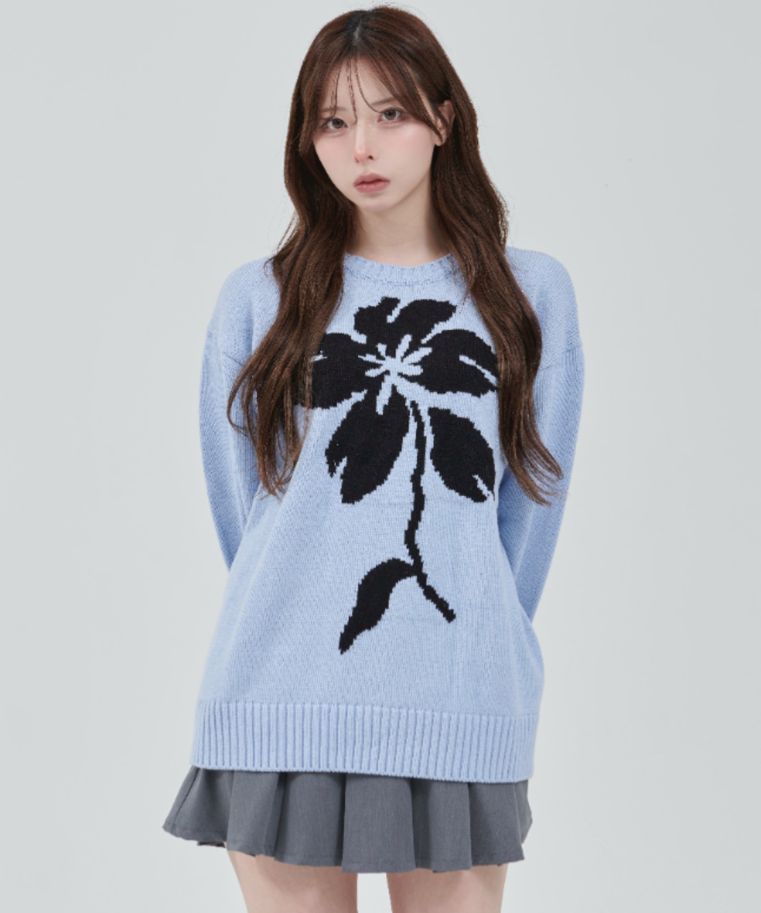 ニット セーター 「OY/オーワイ」 FLORAL BLOOM KNIT/フローラルブルームニット レディース メンズ OY ニット セーター 「OY/オーワイ」 FLORAL BLOOM KNIT