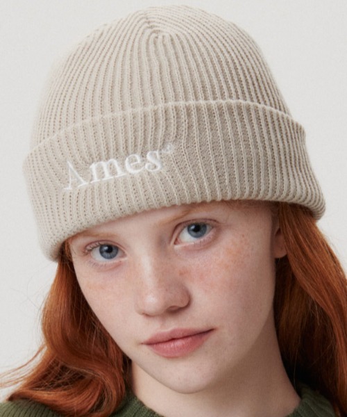 アニュアンス　ノベルティ　ニット帽&アームウォーマー　アイボリー ニット帽 CHUNKY EARS BEANIE 052130101