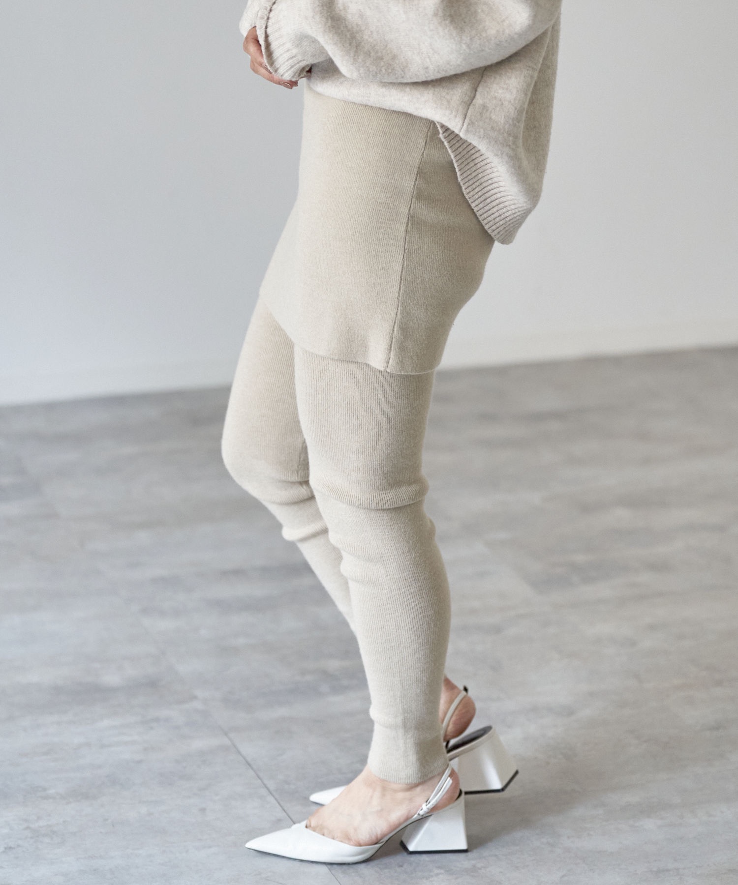 model：163cm. 着用サイズ：FREE