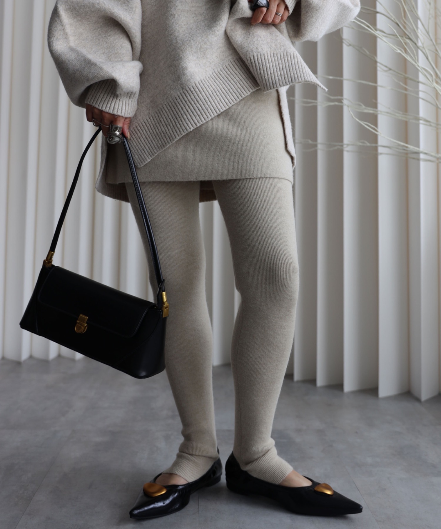 model：155cm. 着用サイズ：FREE