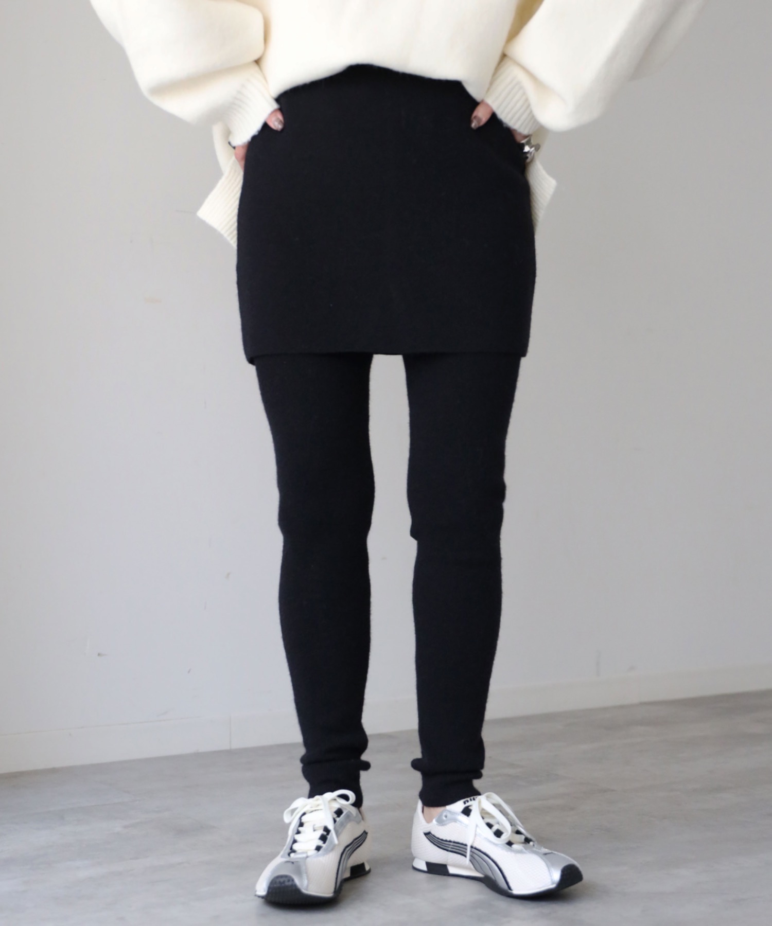 model：155cm. 着用サイズ：FREE