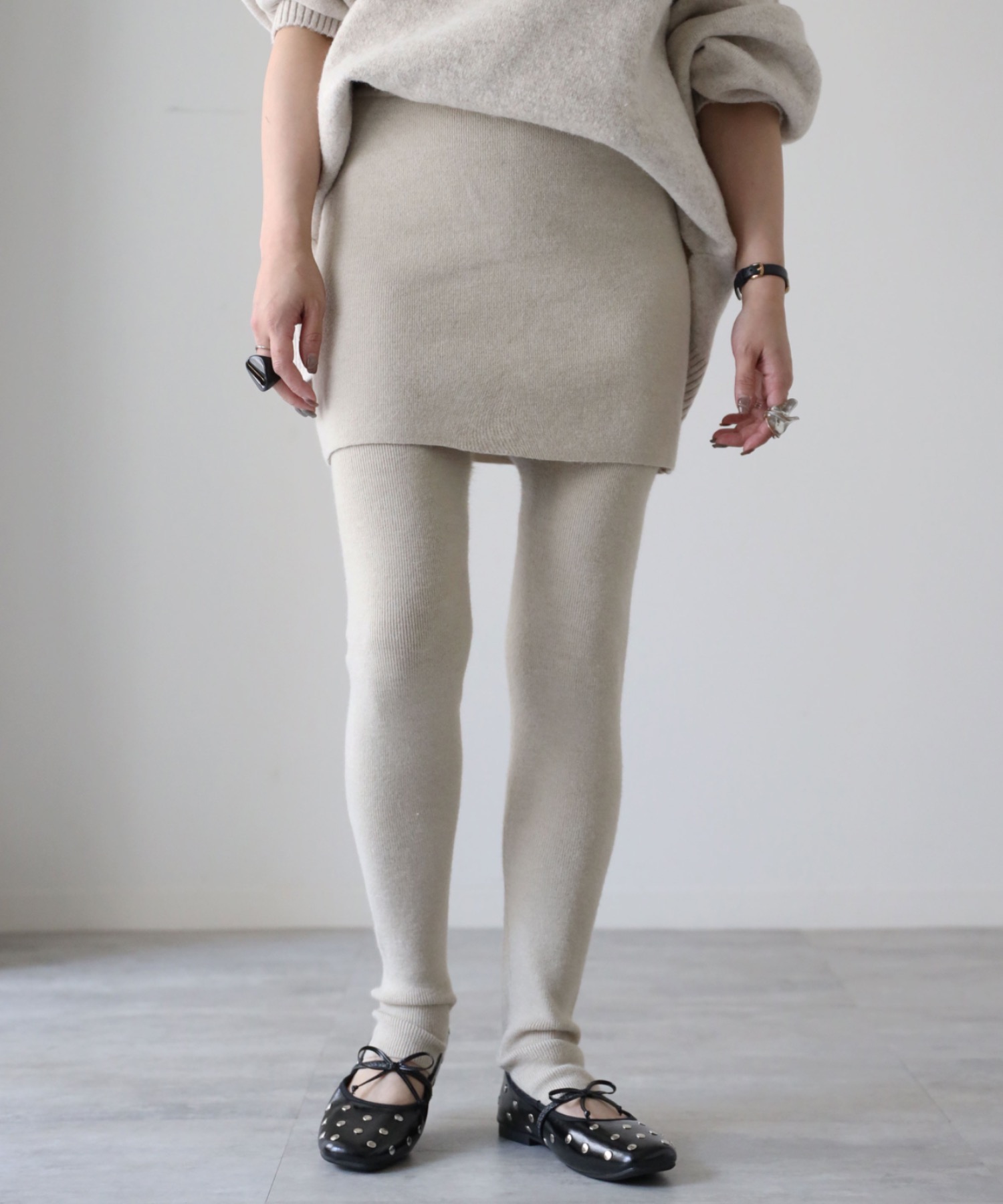 model：155cm. 着用サイズ：FREE
