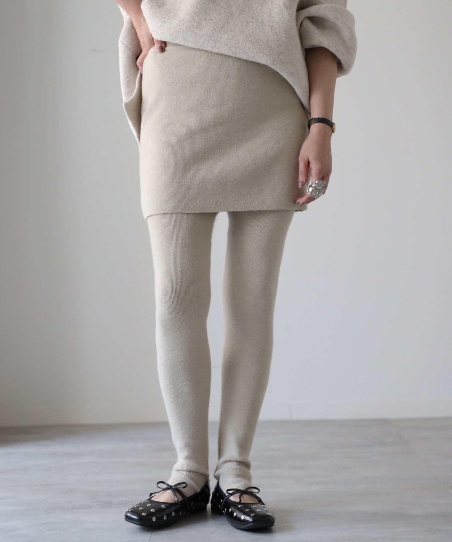 model：155cm. 着用サイズ：FREE