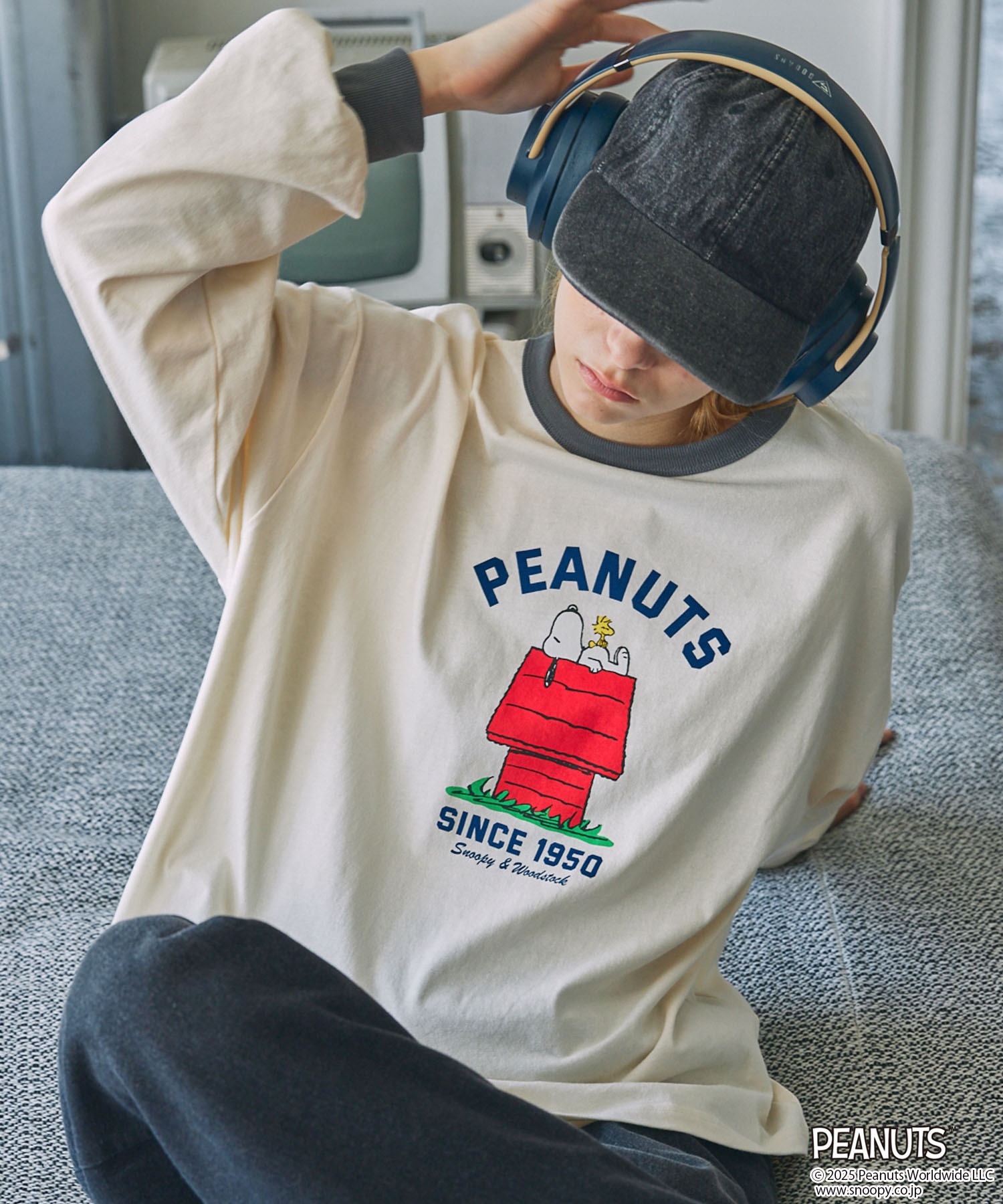 PEANUTS / SNOOPY】別注 ピーナッツ スヌーピー ヴィンテージプリント