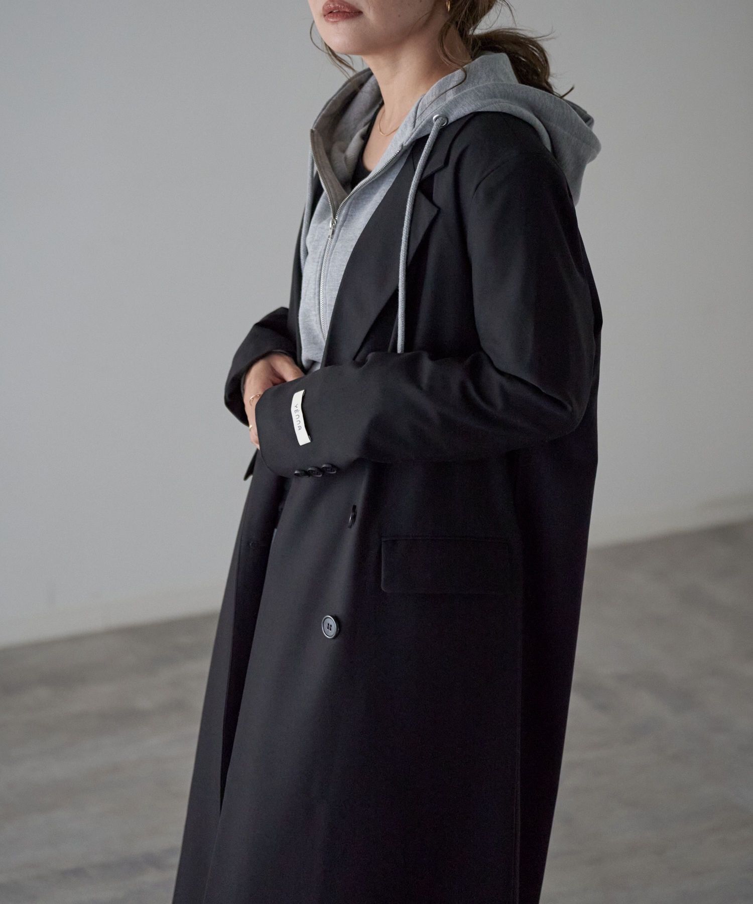 model：163cm. 着用サイズ：FREE