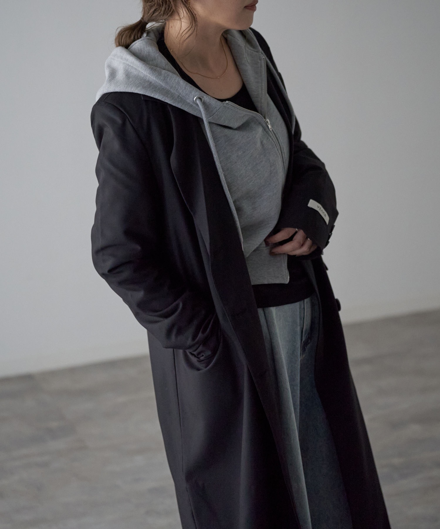 model：163cm. 着用サイズ：FREE