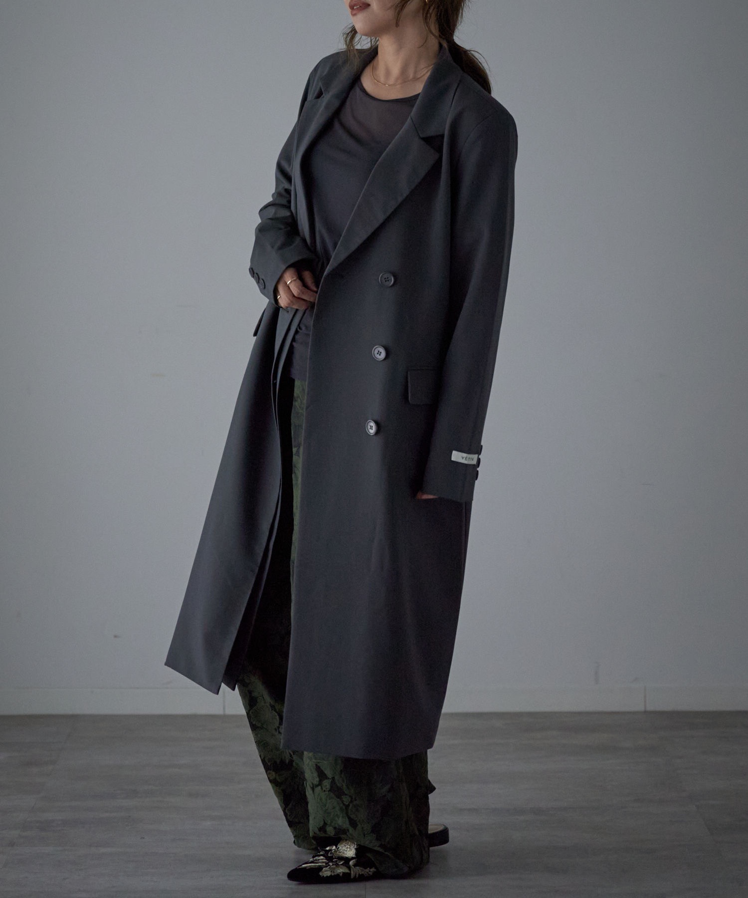 model：163cm. 着用サイズ：FREE