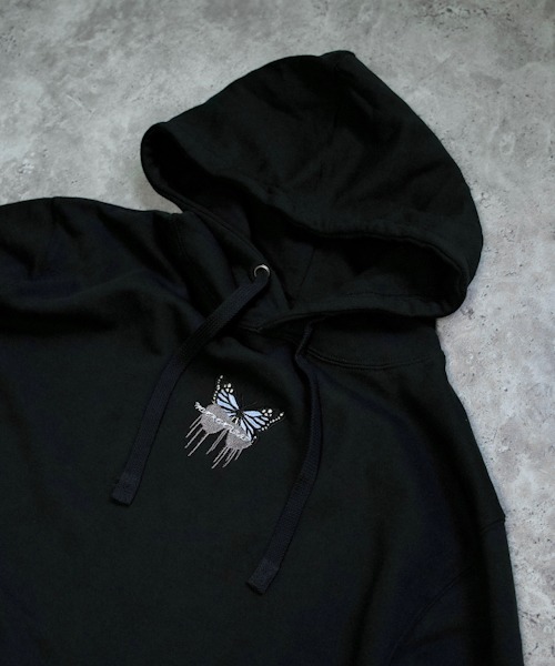 NEVEREVERBAD】Butterfly Embroidered Hoodie NV21S01TP WESTBOY