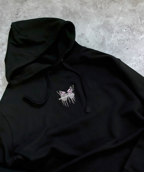 NEVEREVERBAD】Butterfly Embroidered Hoodie NV21S01TP WESTBOY