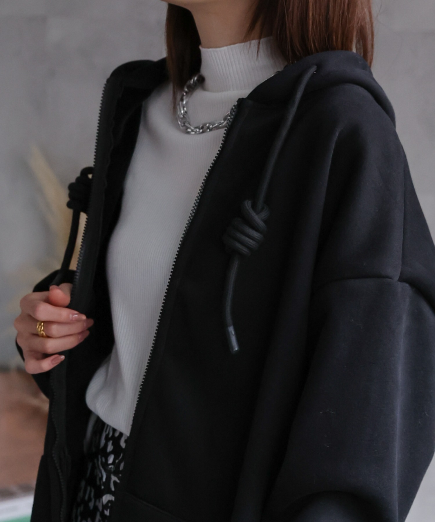 model:162cm 着用サイズ：F
